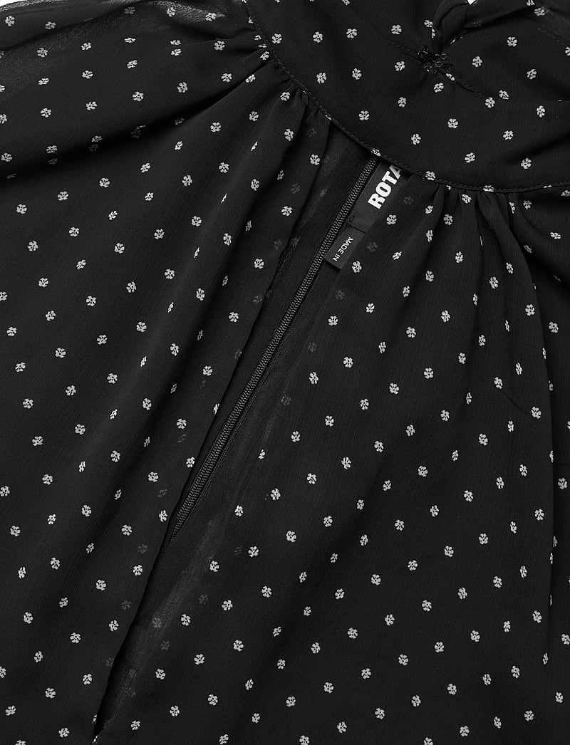 ROTATE - HALTERNECK BOW TOP - stuttermarbolir og toppar - 1000 black comb. - 2