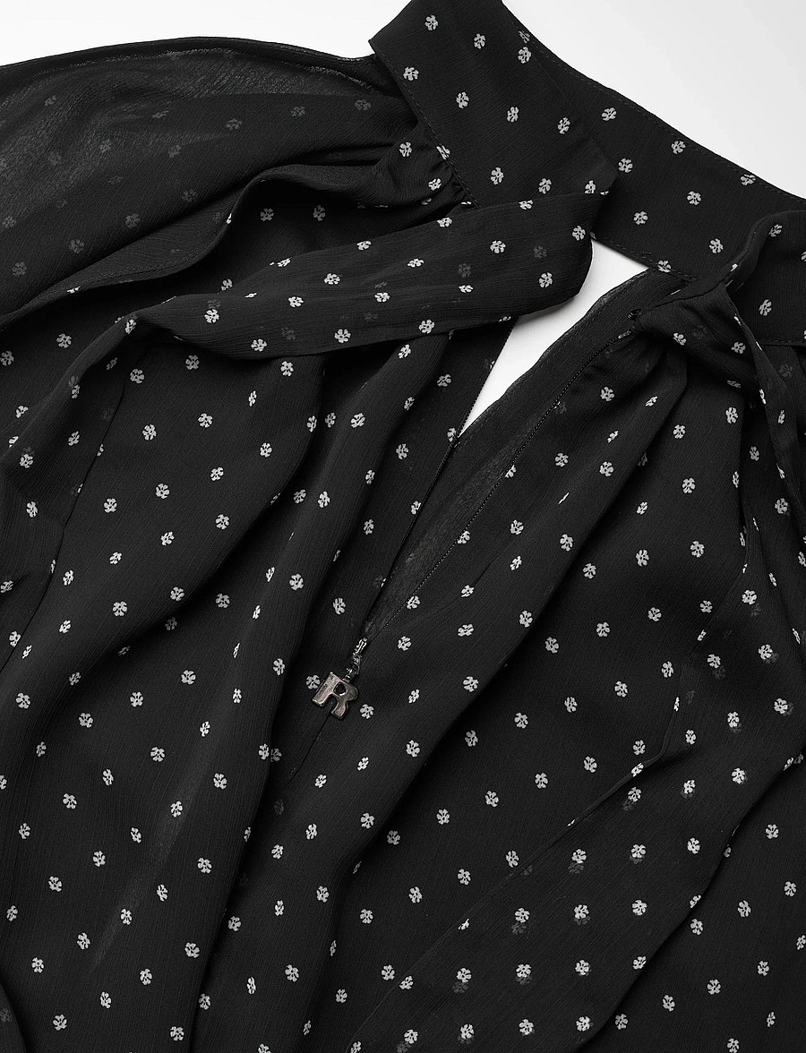 ROTATE - HALTERNECK BOW TOP - Ärmellose tops - 1000 black comb. - 3