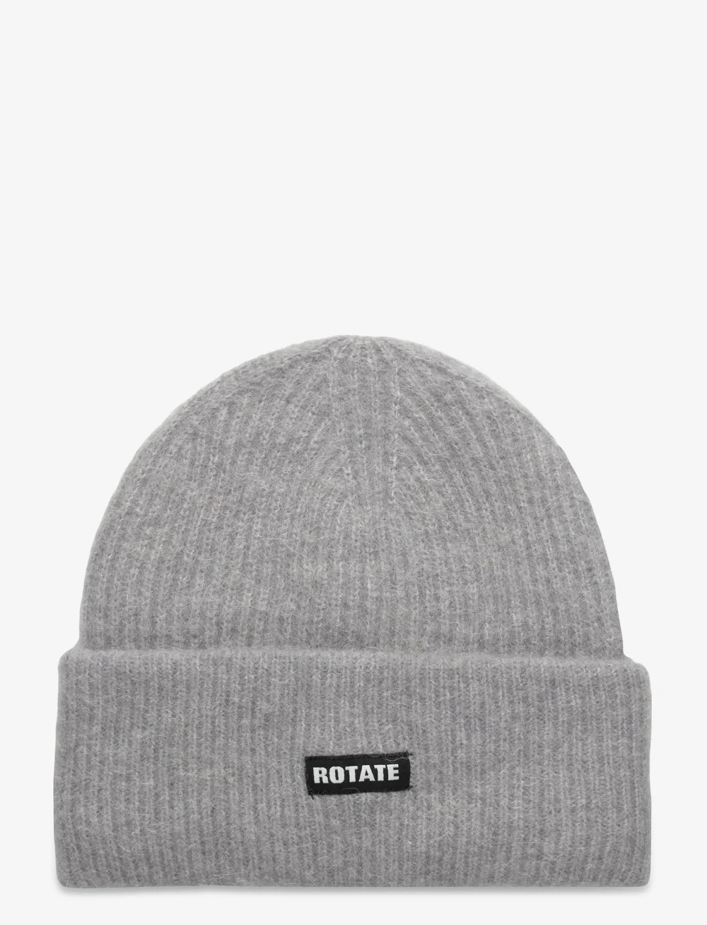 ROTATE Birger Christensen - Rib Knit Beanie - fashion trends - alloy (light gray) - 0