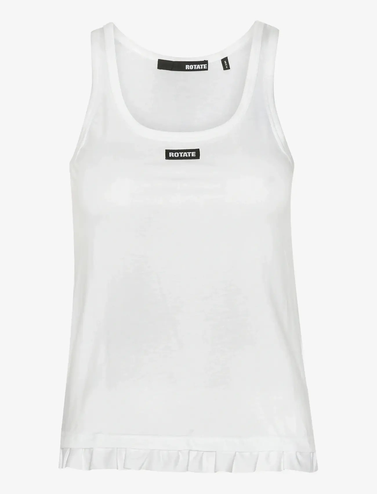ROTATE - RUFFLE HEM TANK TOP - sleeveless tops - bright white - 1