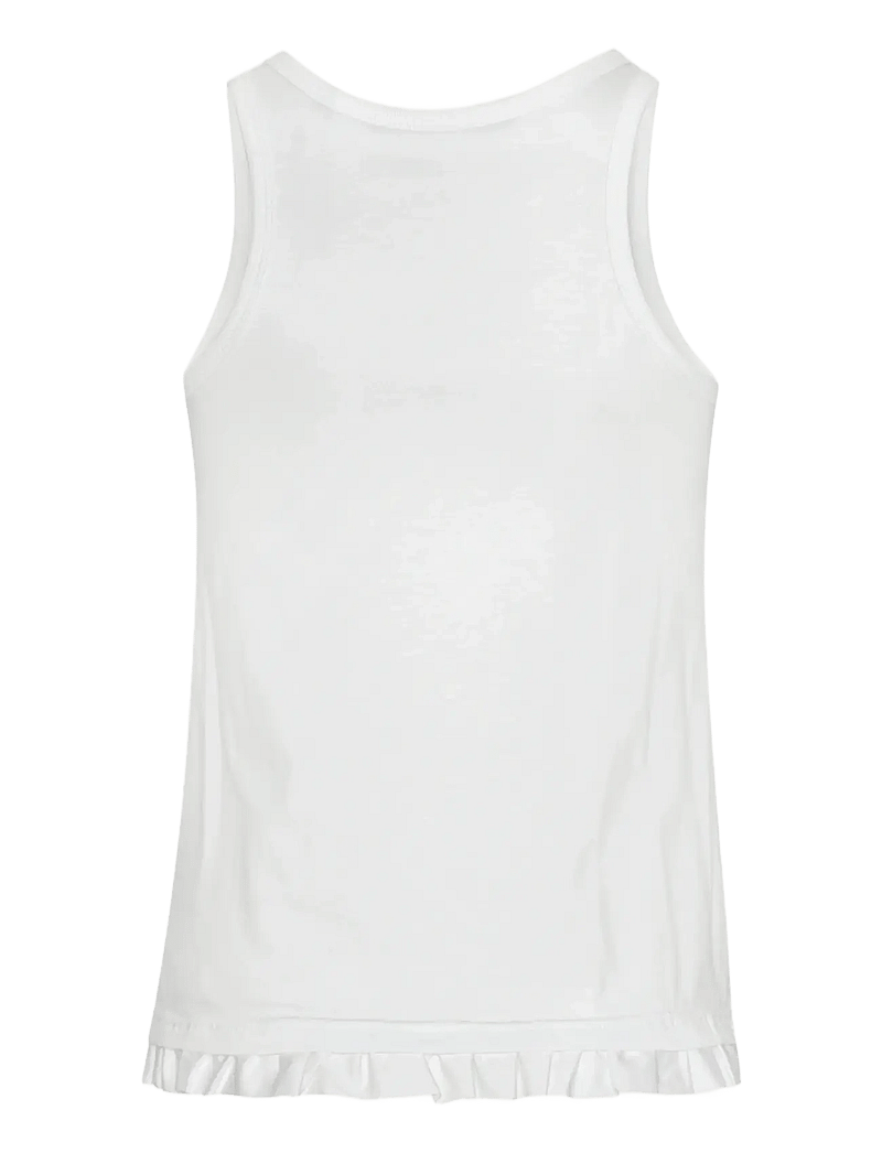 ROTATE - RUFFLE HEM TANK TOP - sleeveless tops - bright white - 2