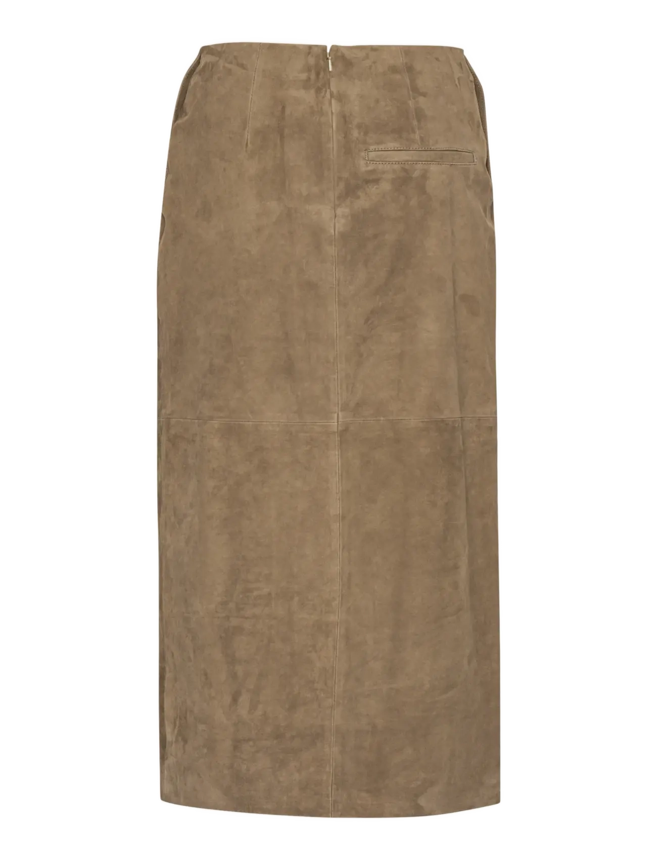 ROTATE - SUEDE MIDI PENCIL SKIRT - midinederdele - morel - 2