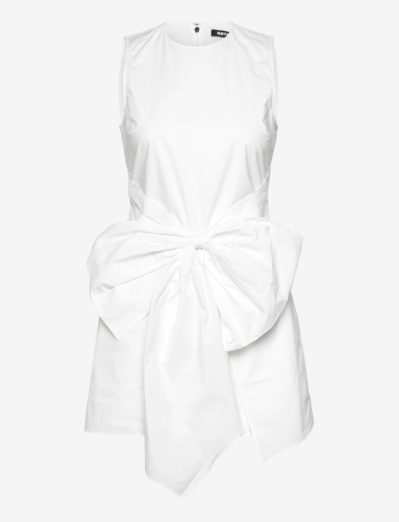 ROTATE Birger Christensen - SLEEVELESS DRESS W/ BOW - konfirmation - bright white - 0