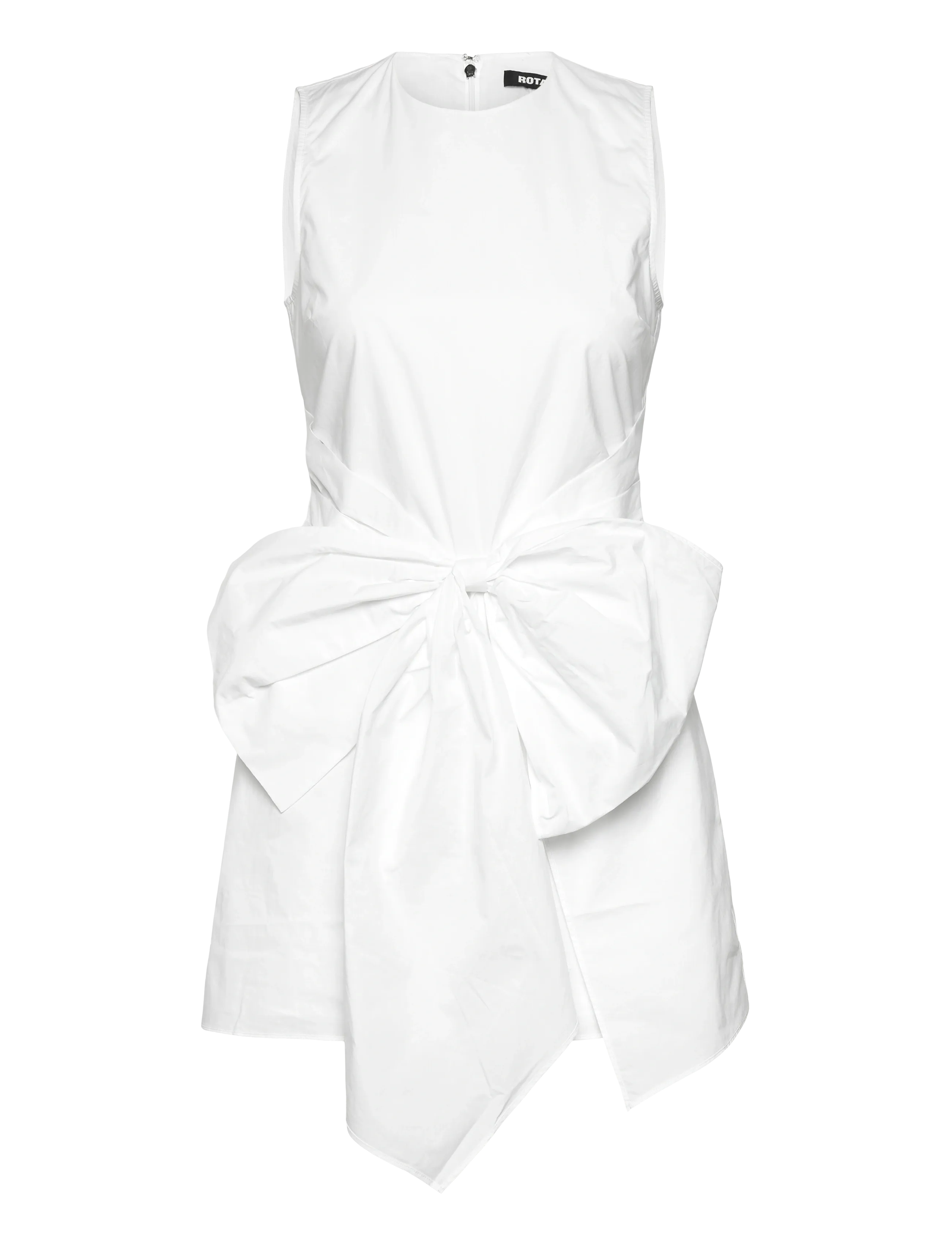 ROTATE Birger Christensen SLEEVELESS DRESS W/ BOW - Pidulikud kleidid - BRIGHT WHITE / white