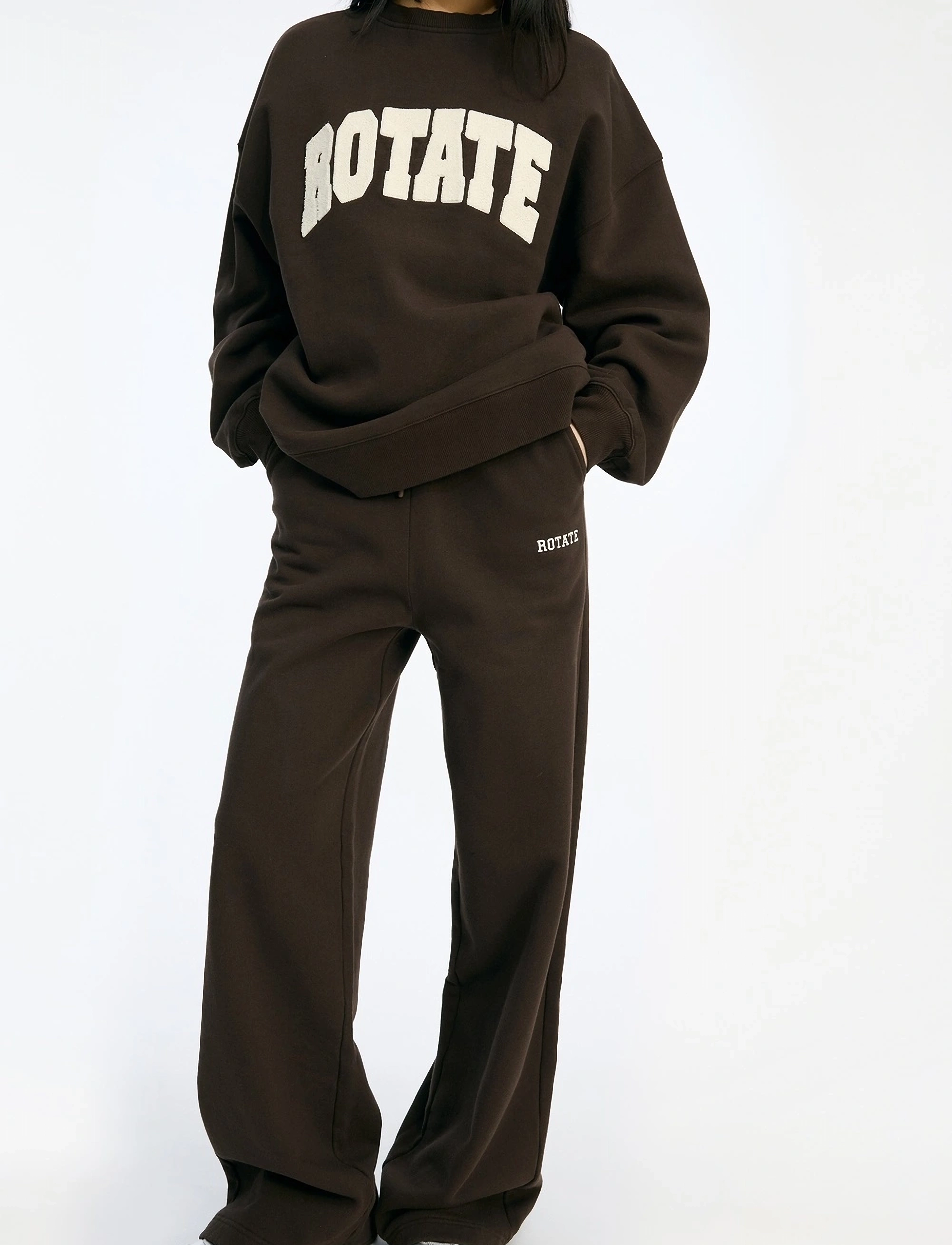 ROTATE - Heavy Straight Sweatpants - molÉ - 0