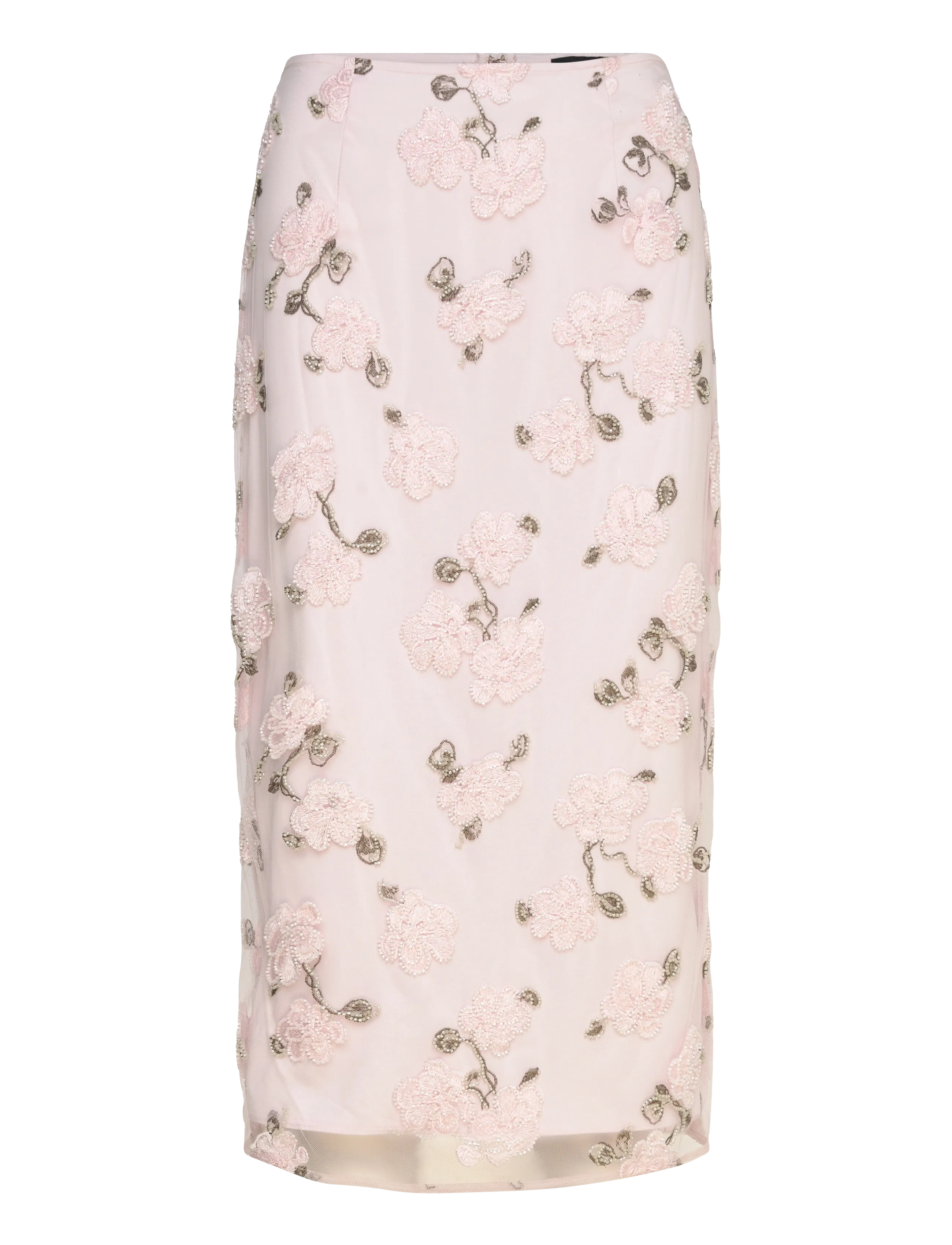 ROTATE Birger Christensen SEQUIN MIDI PENCIL SKIRT - Röcke - LILAC ASH COMB. / pink/rose