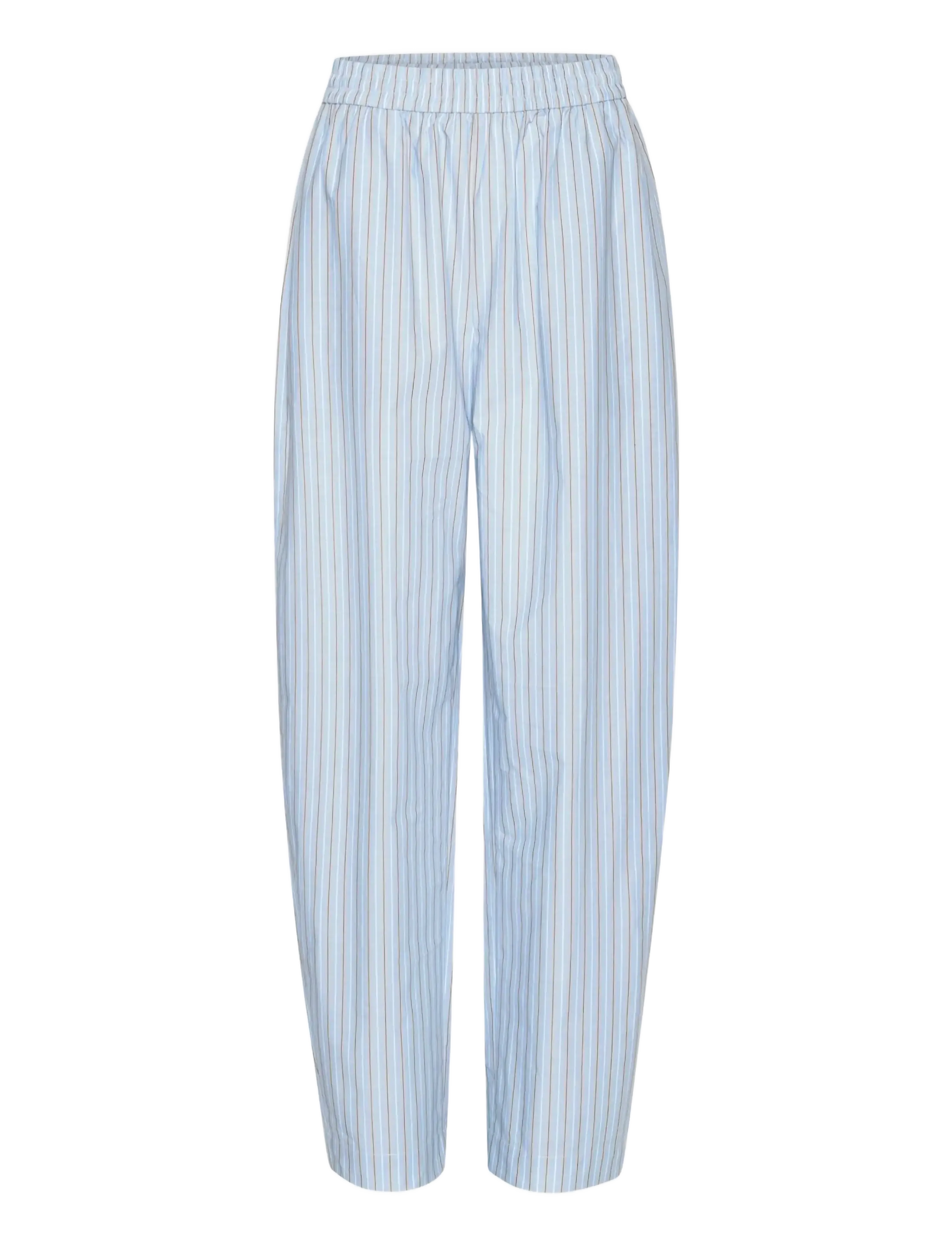 ROTATE POPLIN TAPERED PANTS - ROTATE Birger Christensen - HYDRANGEA (BLUE) COMB. / blue