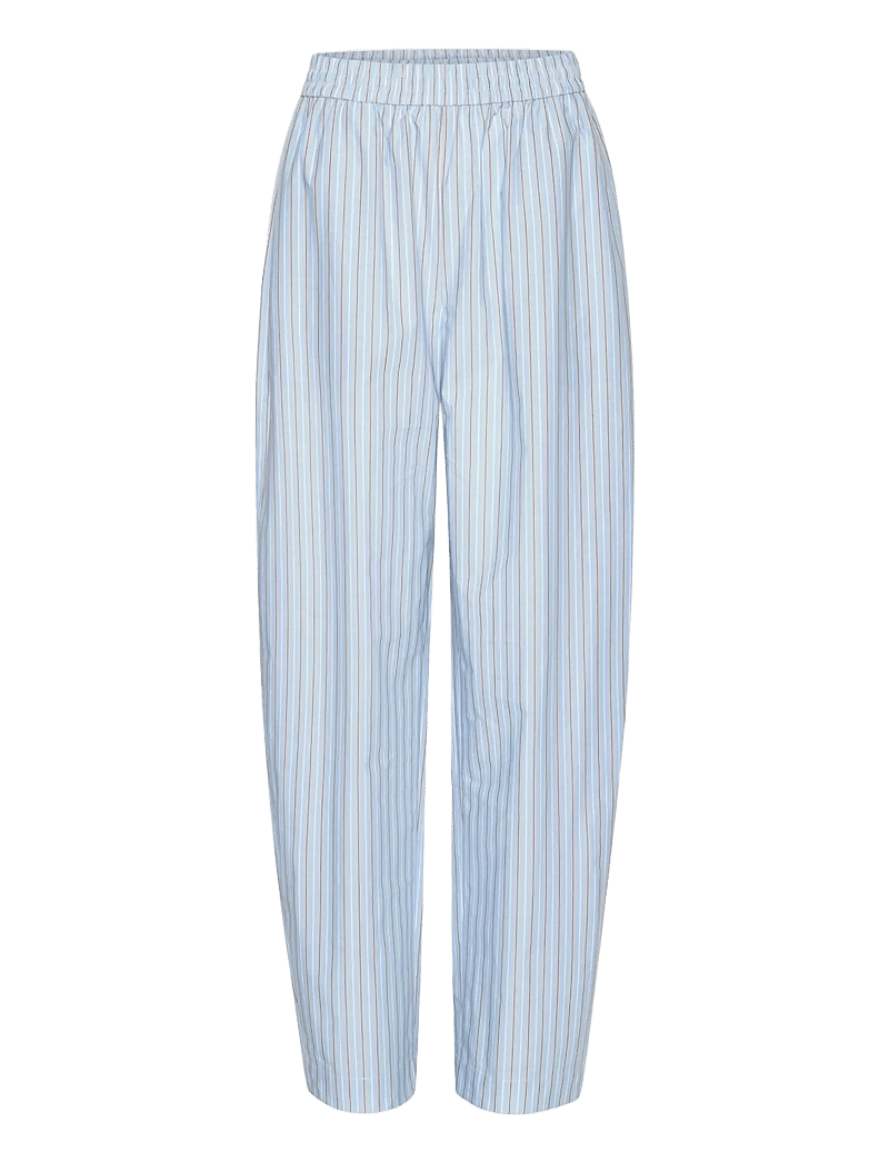 ROTATE - POPLIN TAPERED PANTS - barrel trousers - hydrangea (blue) comb. - 1