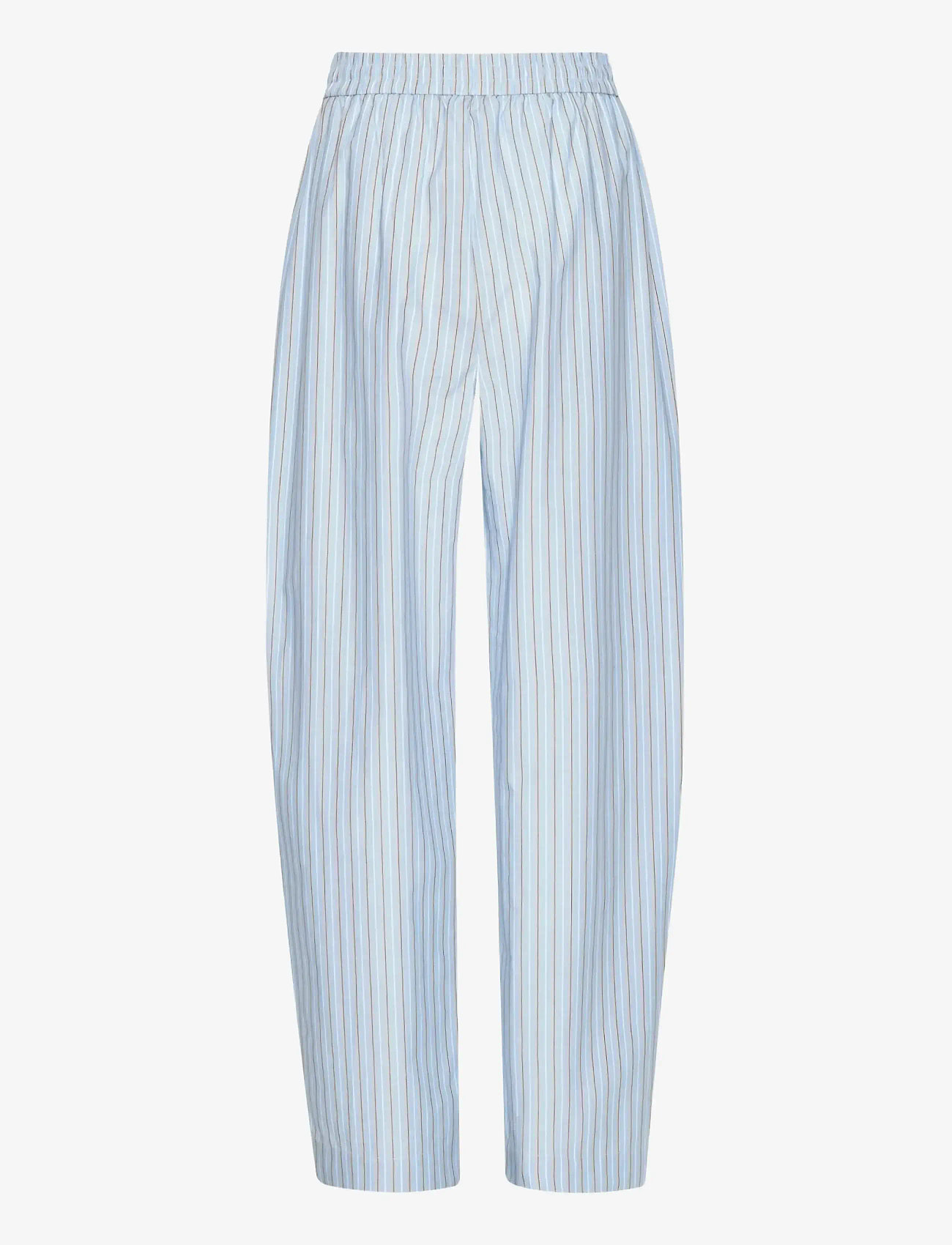 ROTATE - POPLIN TAPERED PANTS - barrel trousers - hydrangea (blue) comb. - 2