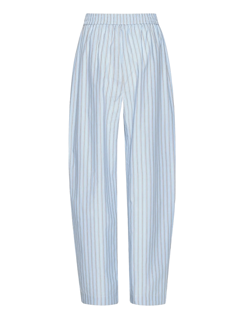 ROTATE - POPLIN TAPERED PANTS - barrel trousers - hydrangea (blue) comb. - 2