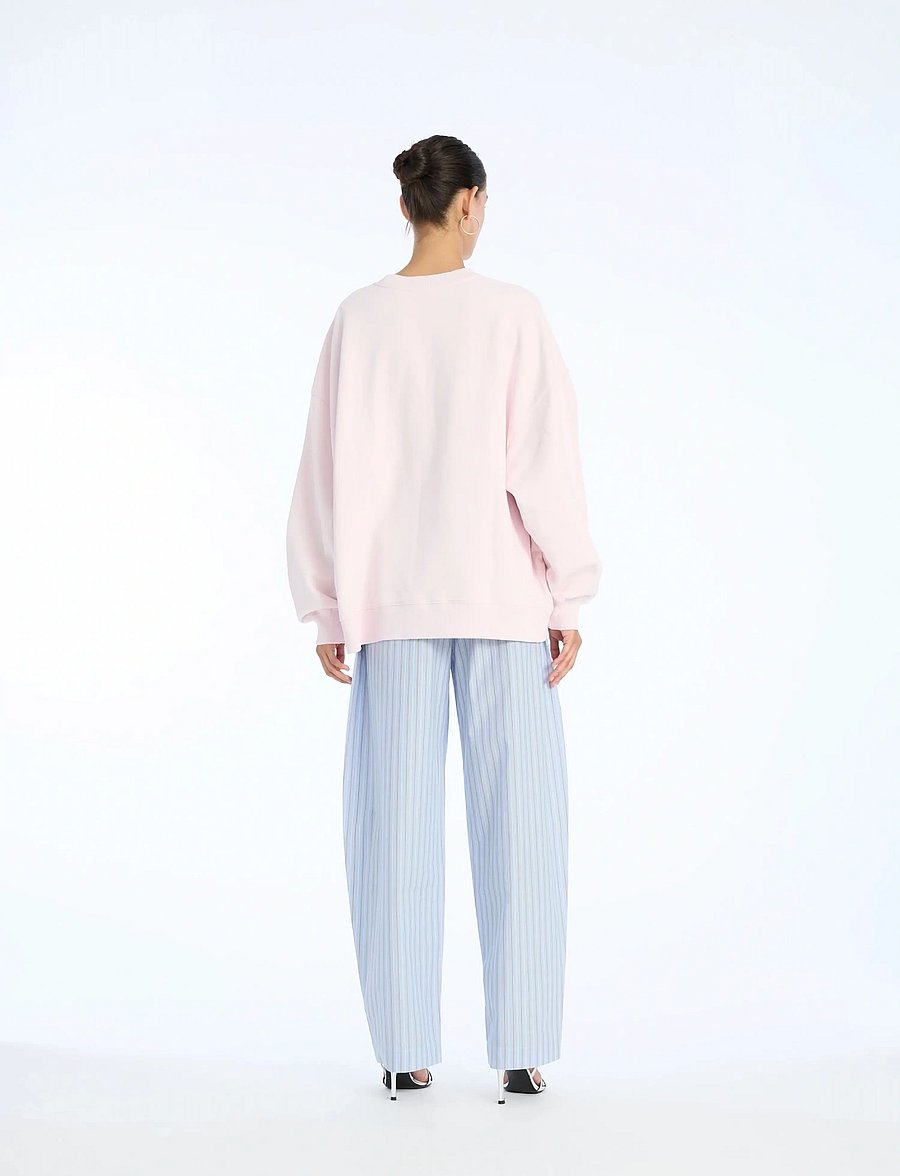 ROTATE - POPLIN TAPERED PANTS - barrel gallabuxur - hydrangea (blue) comb. - 3