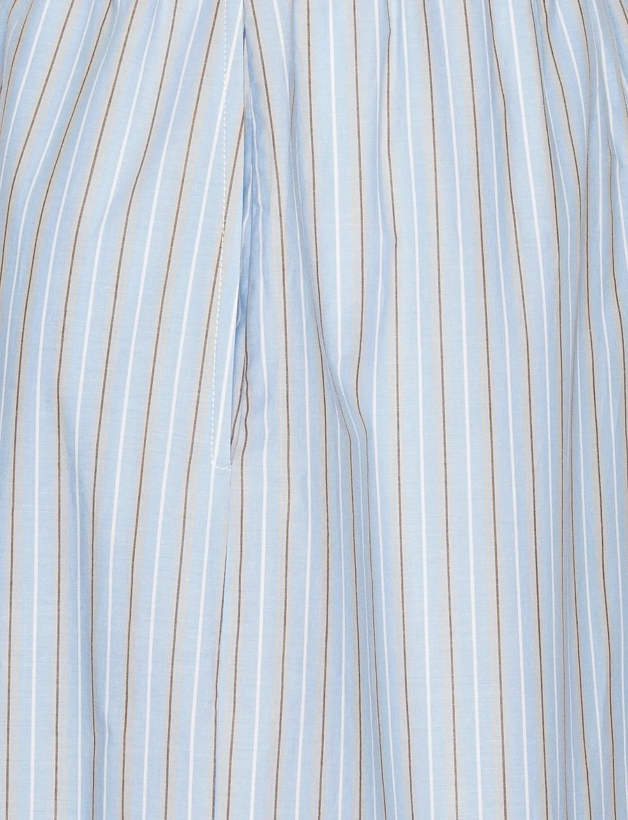 ROTATE - POPLIN TAPERED PANTS - barrel gallabuxur - hydrangea (blue) comb. - 4