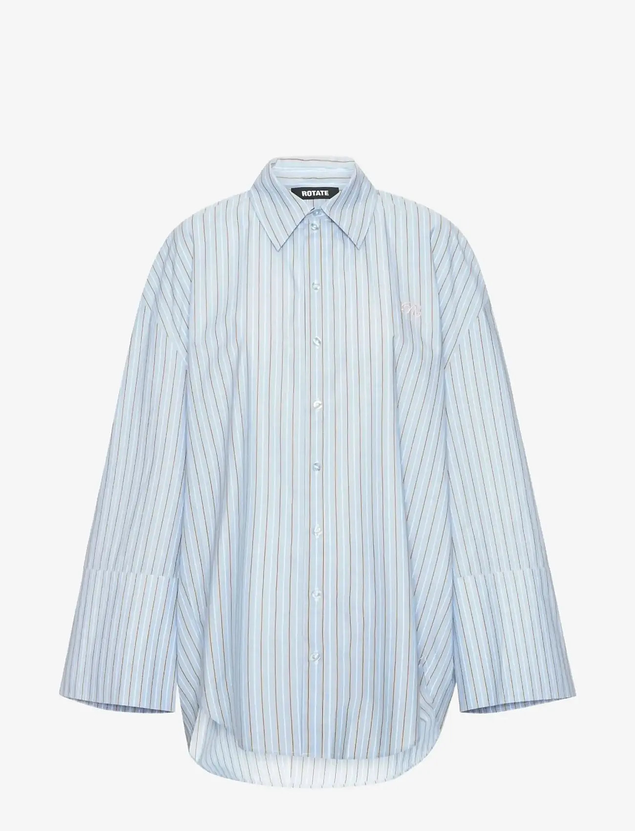 ROTATE - POPLIN OVERSIZED SHIRT - langärmlige hemden - hydrangea (blue) comb. - 1