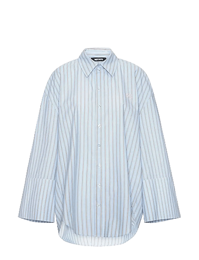 ROTATE POPLIN OVERSIZED SHIRT - Pikkade varrukatega särgid - HYDRANGEA (BLUE) COMB. / blue