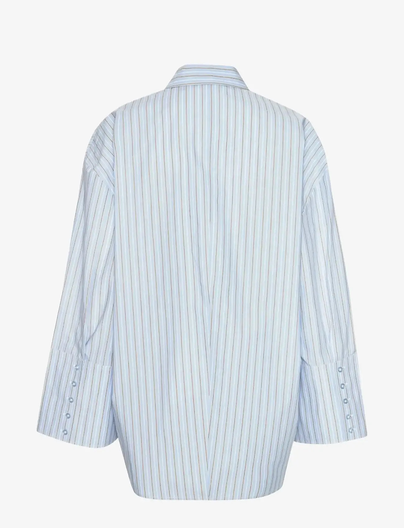 ROTATE - POPLIN OVERSIZED SHIRT - langärmlige hemden - hydrangea (blue) comb. - 2