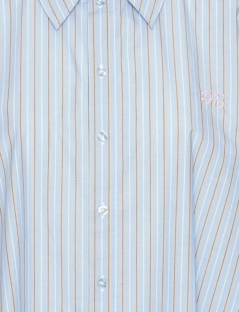 ROTATE - POPLIN OVERSIZED SHIRT - langärmlige hemden - hydrangea (blue) comb. - 4