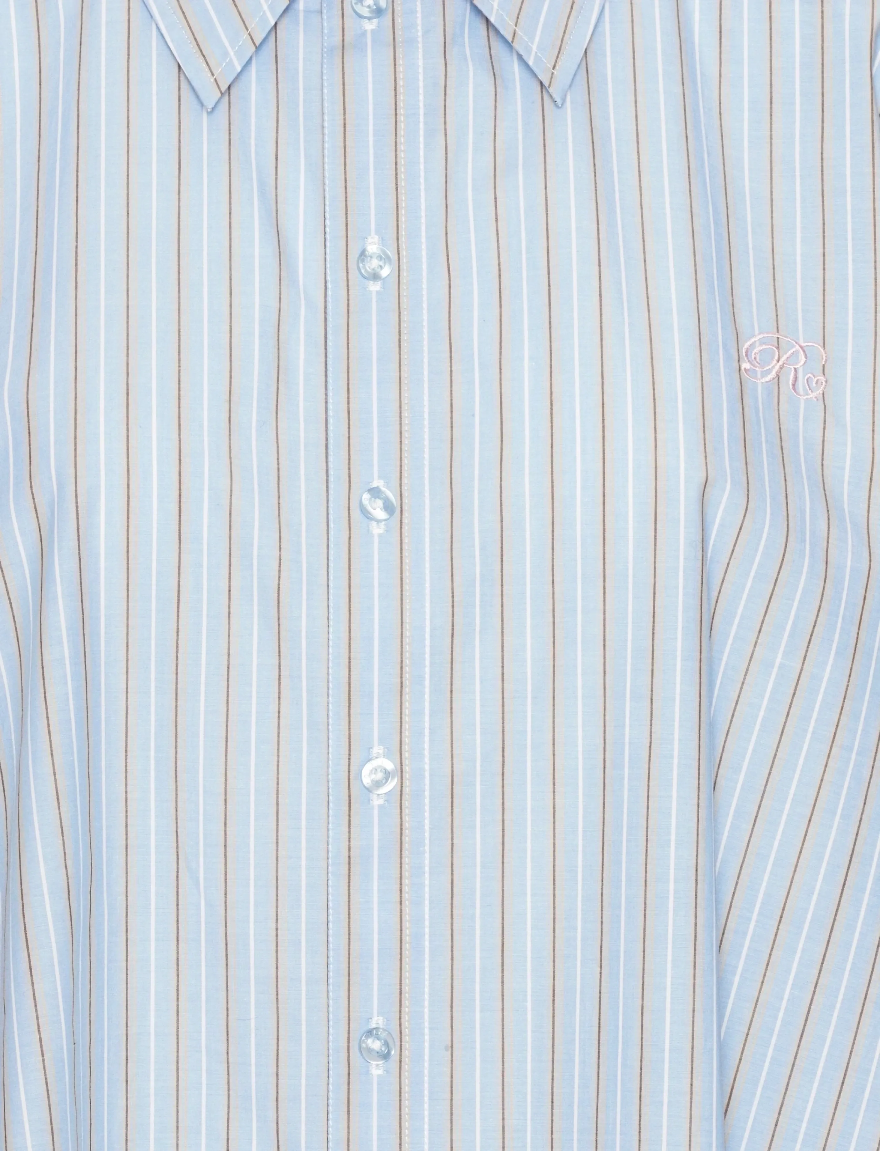 ROTATE - POPLIN OVERSIZED SHIRT - langærmede skjorter - hydrangea (blue) comb. - 4