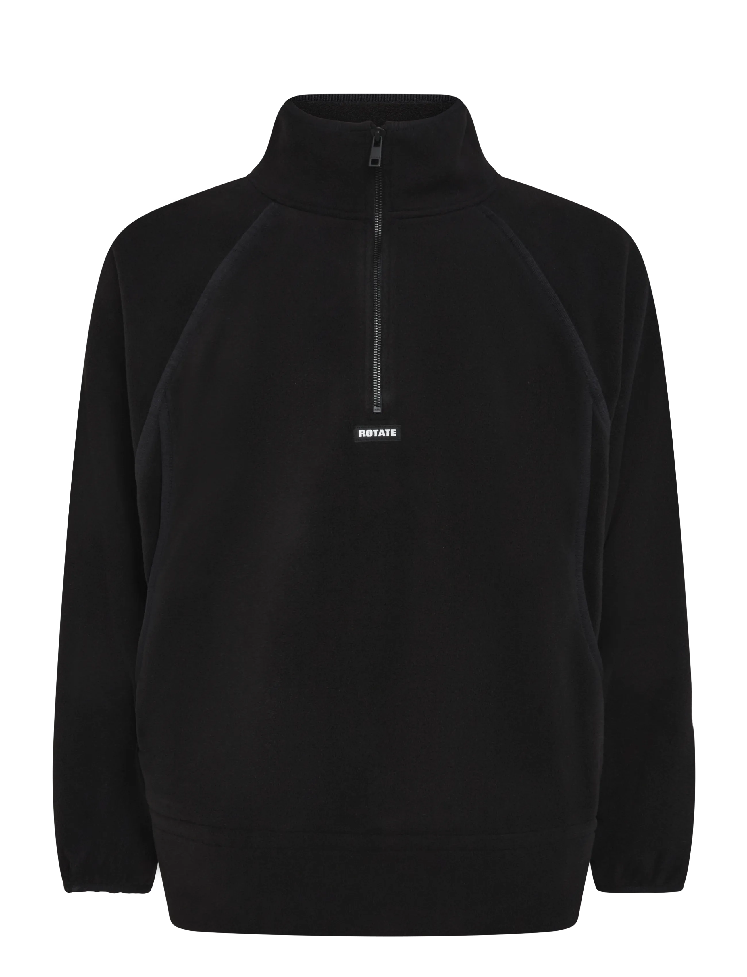 ROTATE Fleece Half Zip Jacket - Joggingpeysur - BLACK / black