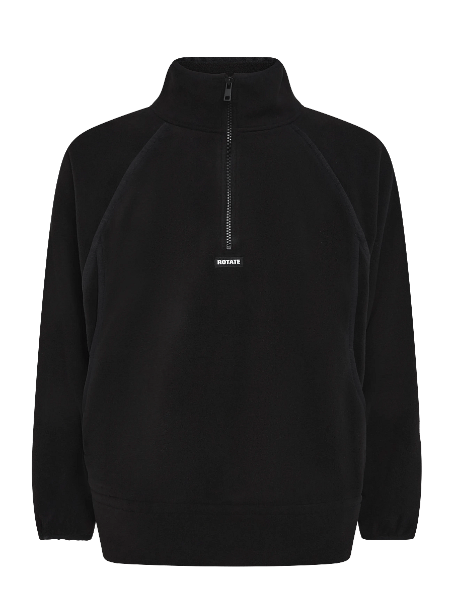 ROTATE - Fleece Half Zip Jacket - black - 0
