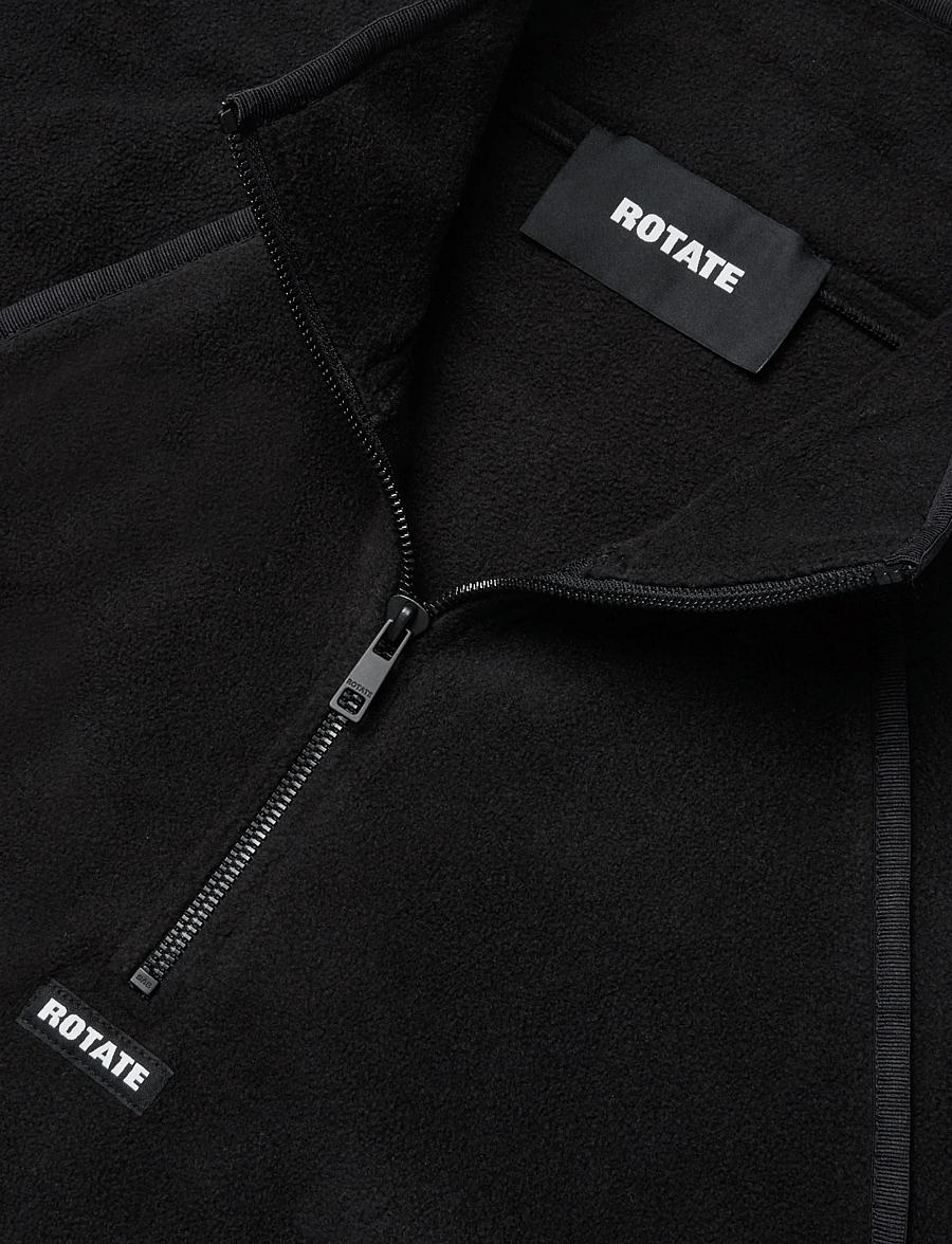 ROTATE - Fleece Half Zip Jacket - black - 2