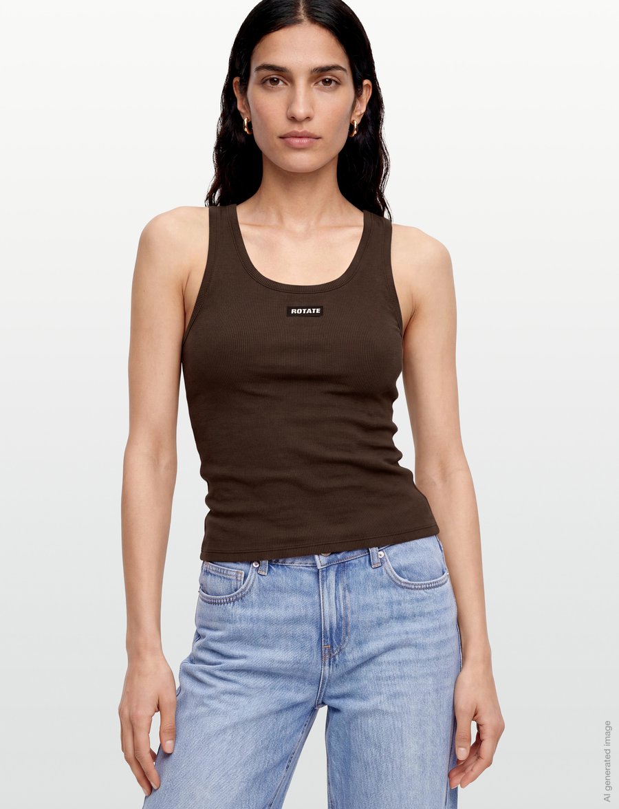 ROTATE - BASIC TANK TOP - Ärmellose tops - molÉ - 3