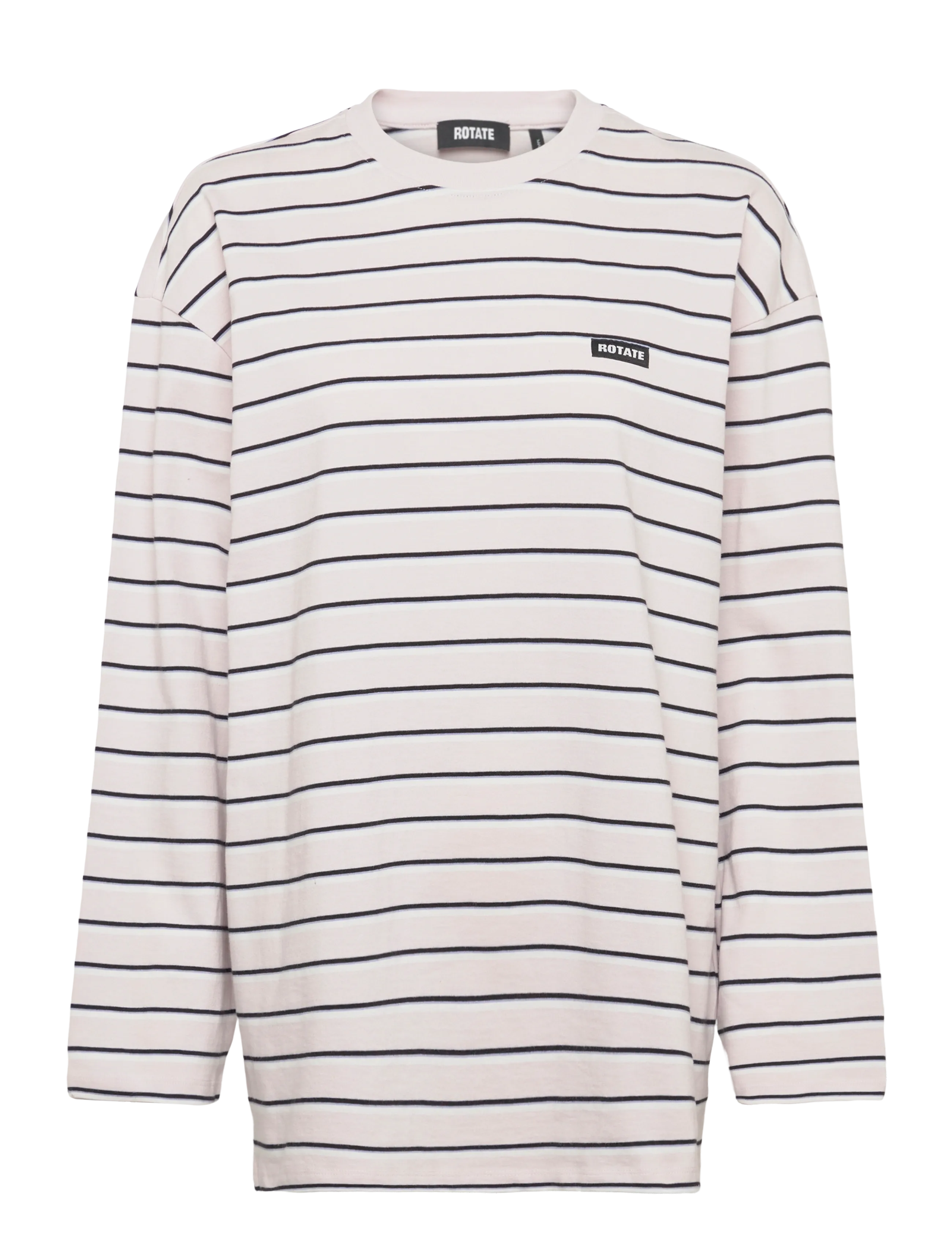 ROTATE Birger Christensen JERSEY LS T-SHIRT - Kläder - ORCHID ICE COMB. / white