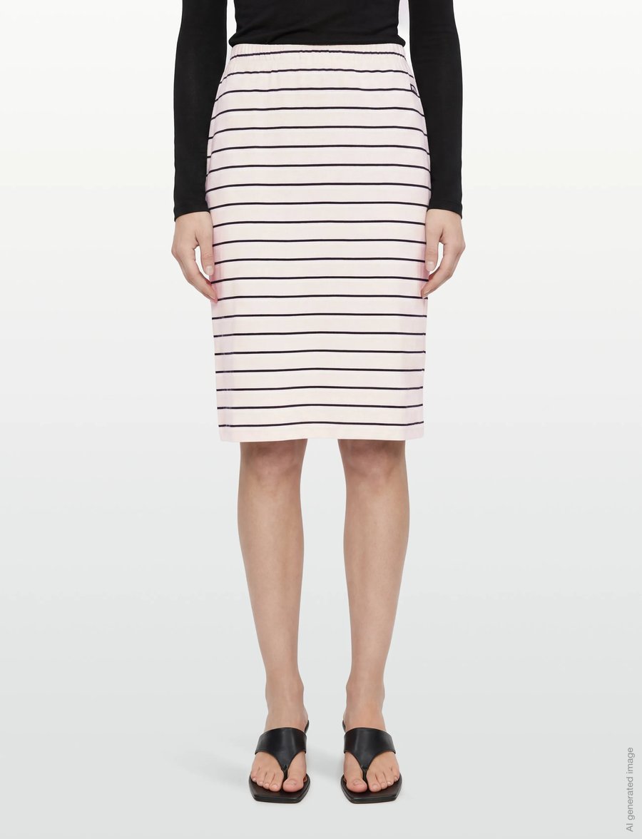 ROTATE - Jersey Midi Skirt - midi kjolar - orchid ice comb. - 3