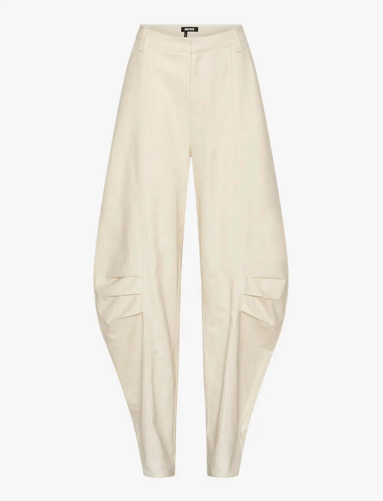 ROTATE - LINEN SUITING PANTS - barrel-hosen - pumice stone - 1