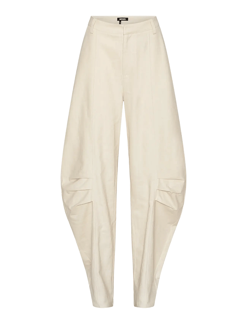ROTATE - LINEN SUITING PANTS - barrel-hosen - pumice stone - 1