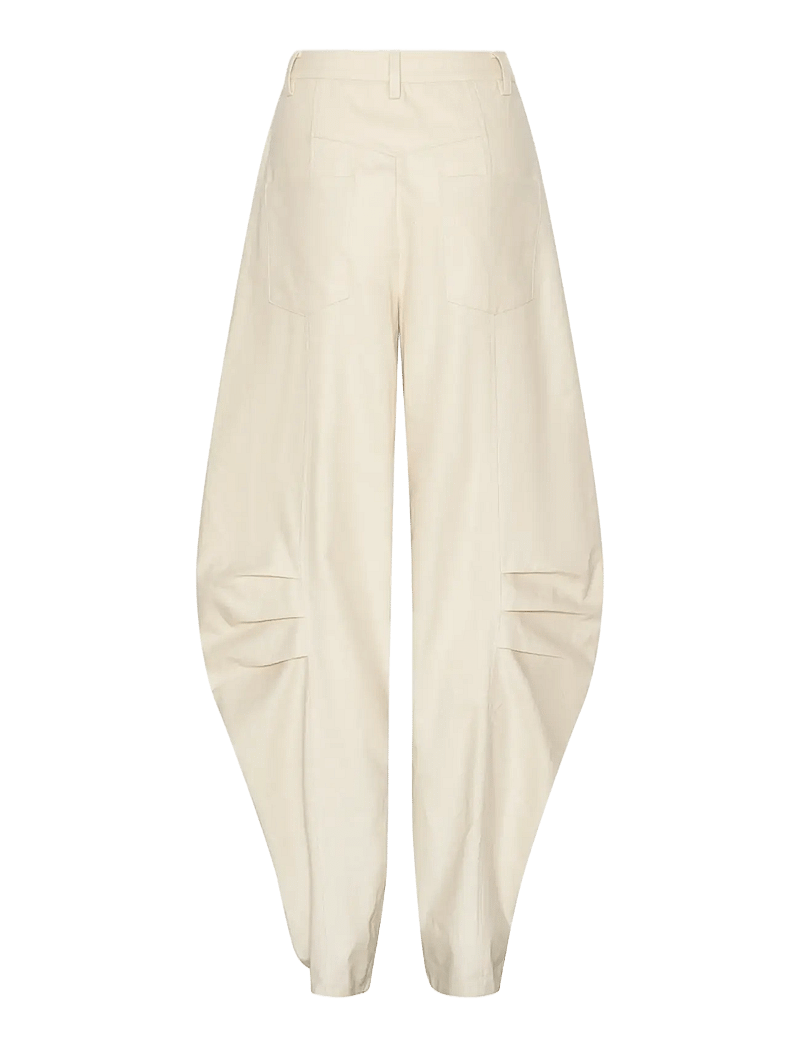 ROTATE - LINEN SUITING PANTS - barrel-hosen - pumice stone - 2