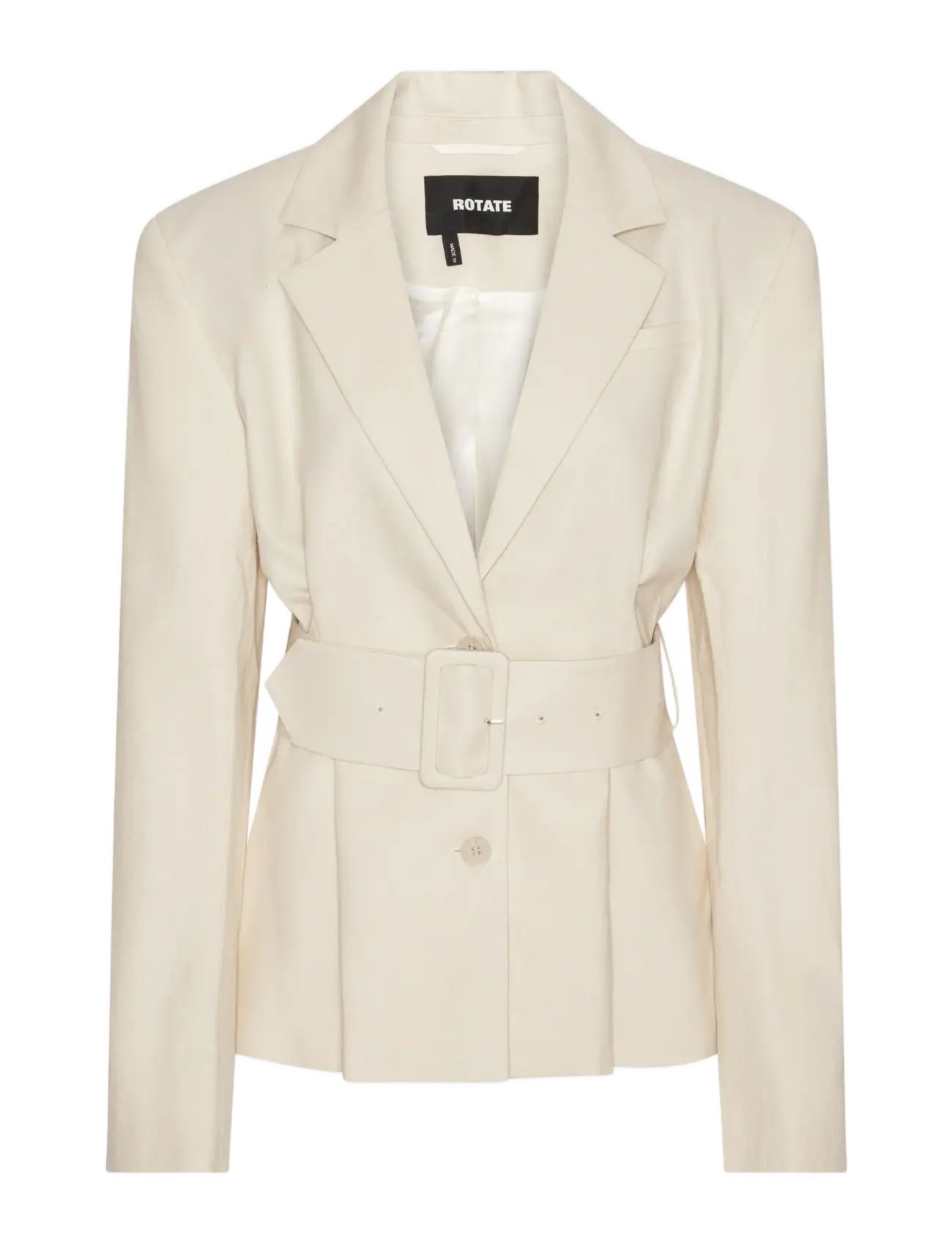ROTATE Linen Suiting Blazer Cream - 36 - Damen