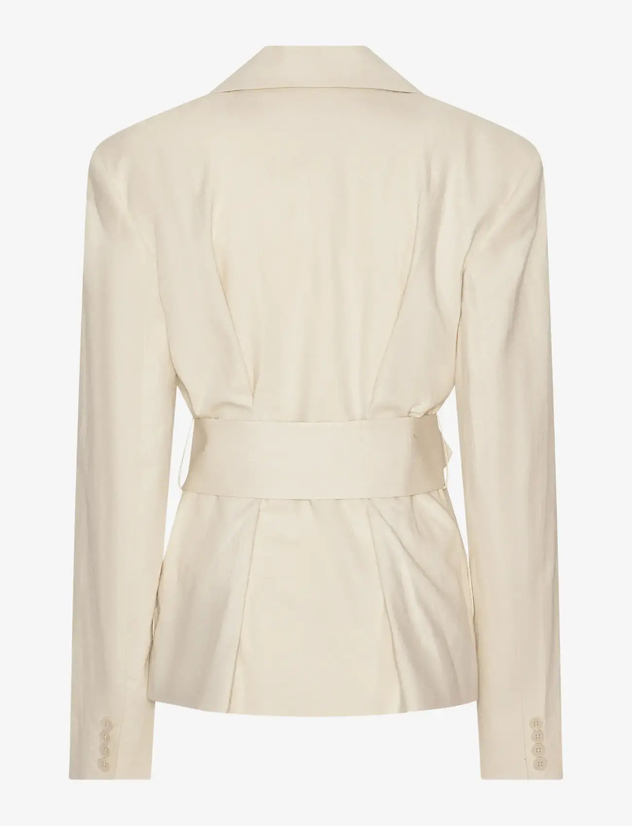 ROTATE Birger Christensen - LINEN SUITING BLAZER - blazers avec ceinture - pumice stone - 2