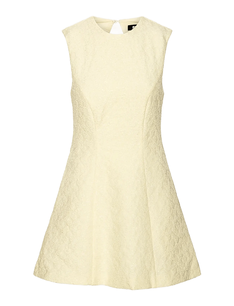ROTATE - JACQUARD MINI DRESS - short dresses - winter white - 1
