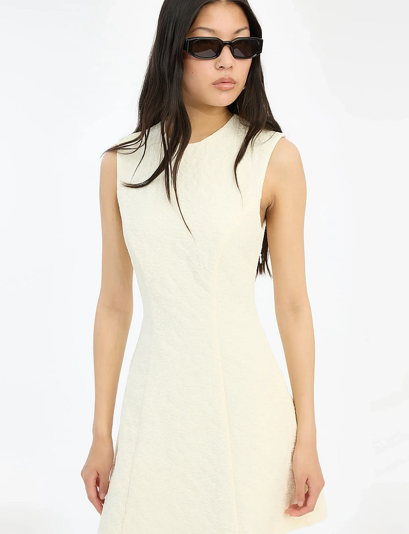ROTATE - JACQUARD MINI DRESS - short dresses - winter white - 3