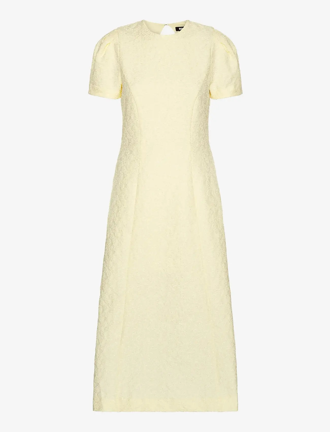 ROTATE Birger Christensen - JACQUARD FLARED DRESS - midi dresses - winter white - 1