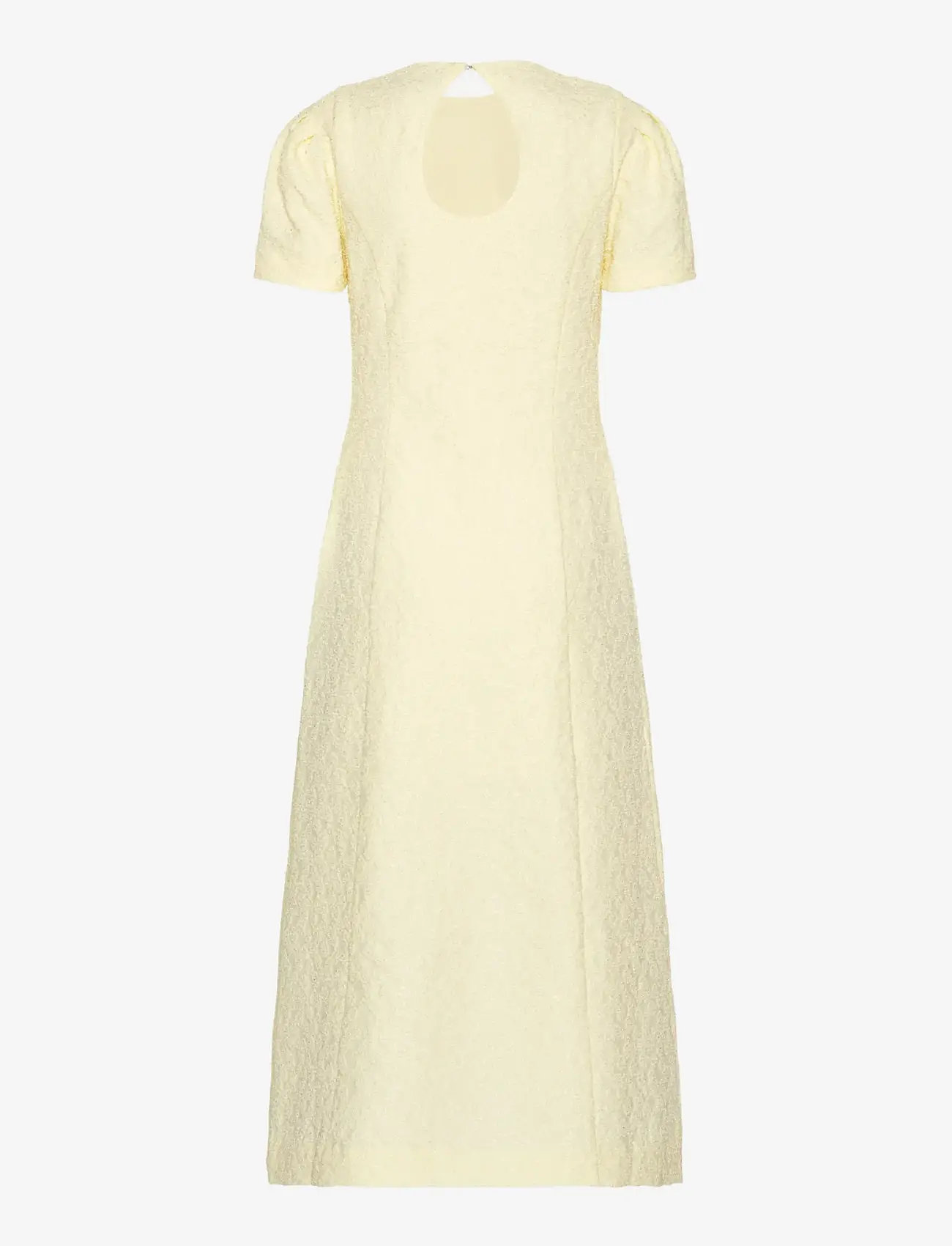 ROTATE Birger Christensen - JACQUARD FLARED DRESS - midi dresses - winter white - 2