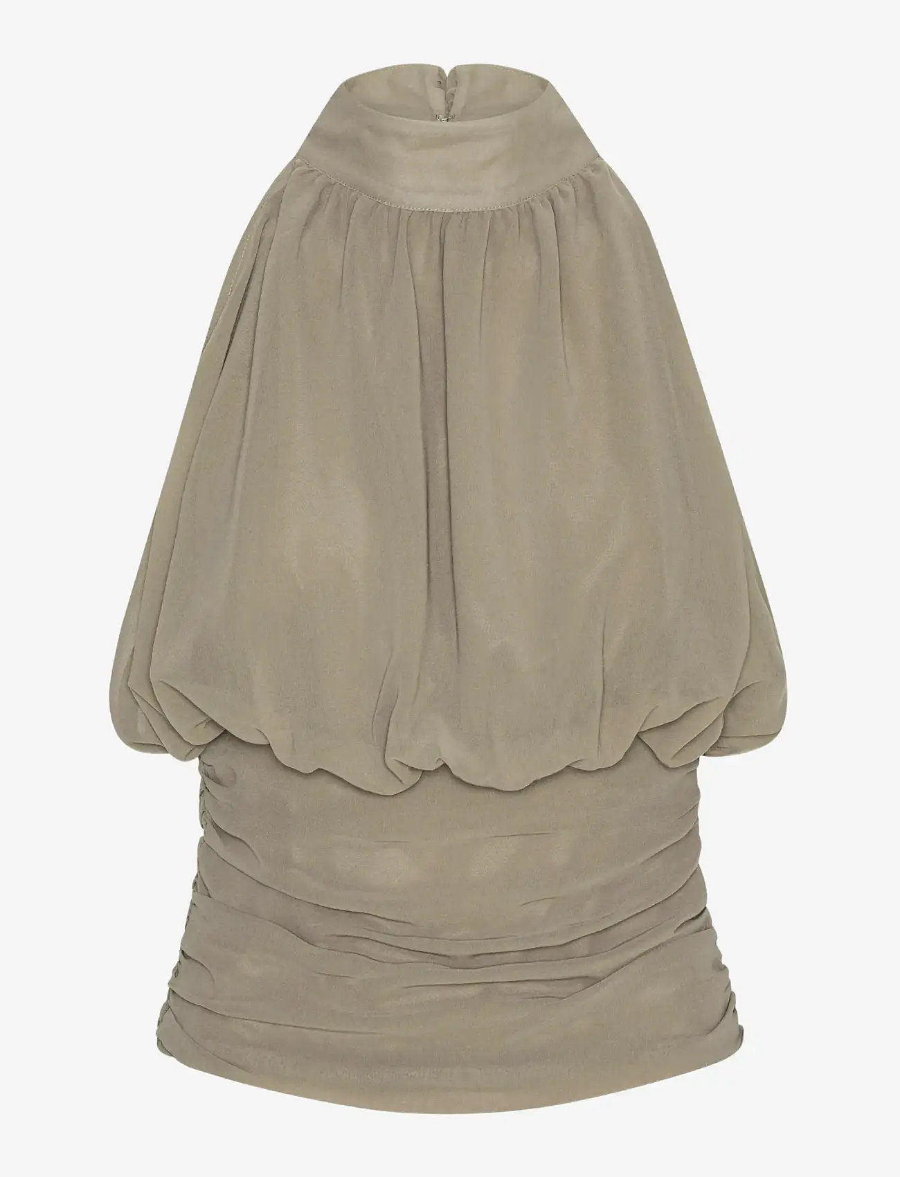 ROTATE - CHIFFON RUCHED TOP - varrukateta pluusid - driftwood - 1