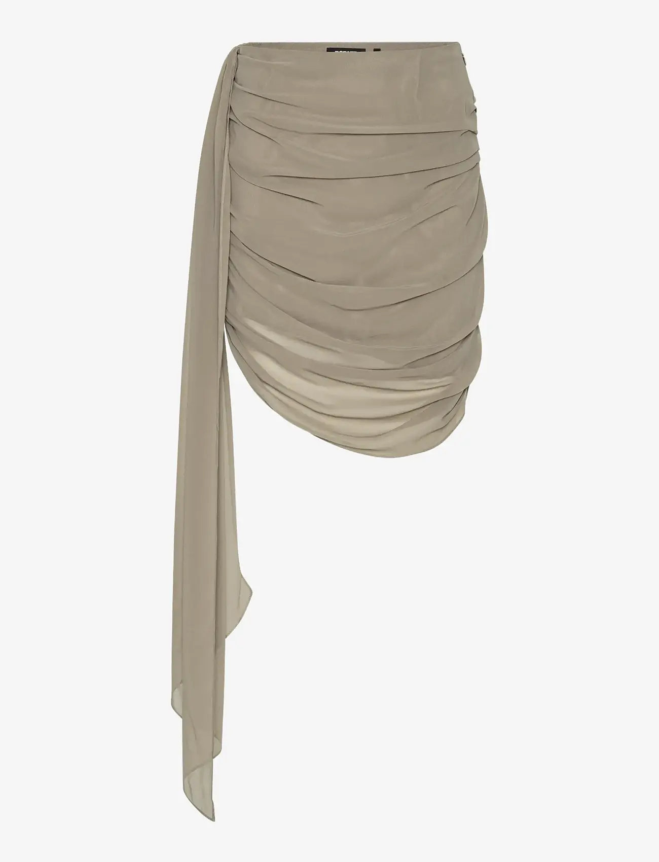 ROTATE - CHIFFON DRAPED SKIRT - short skirts - driftwood - 1