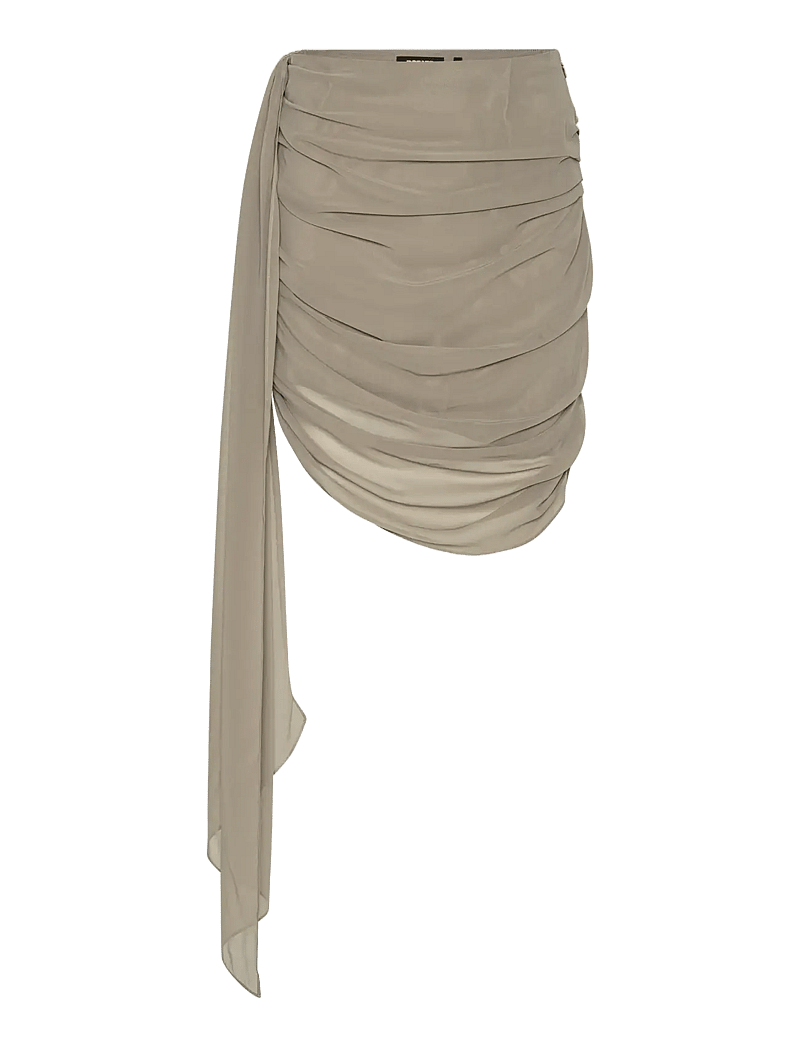 ROTATE - CHIFFON DRAPED SKIRT - short skirts - driftwood - 1