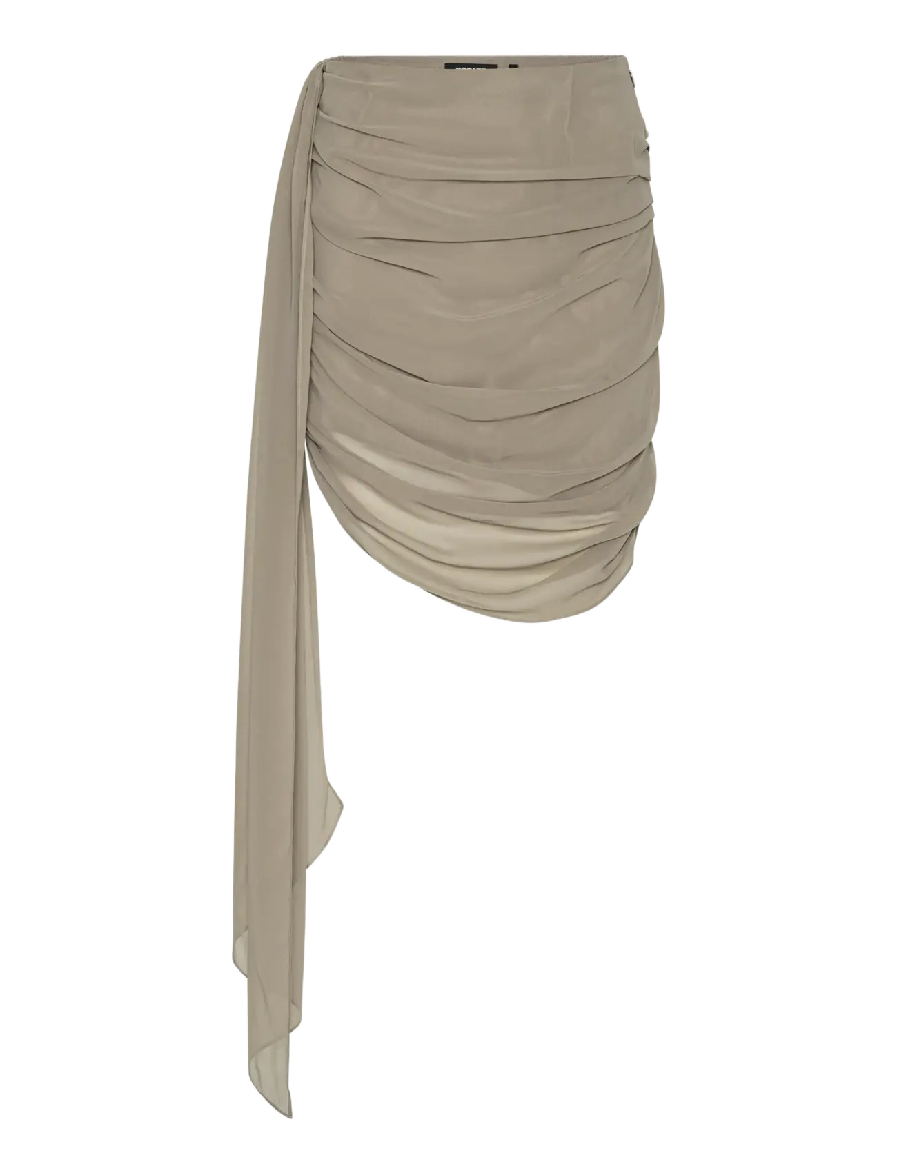 ROTATE CHIFFON DRAPED SKIRT - Röcke - DRIFTWOOD / khaki/green