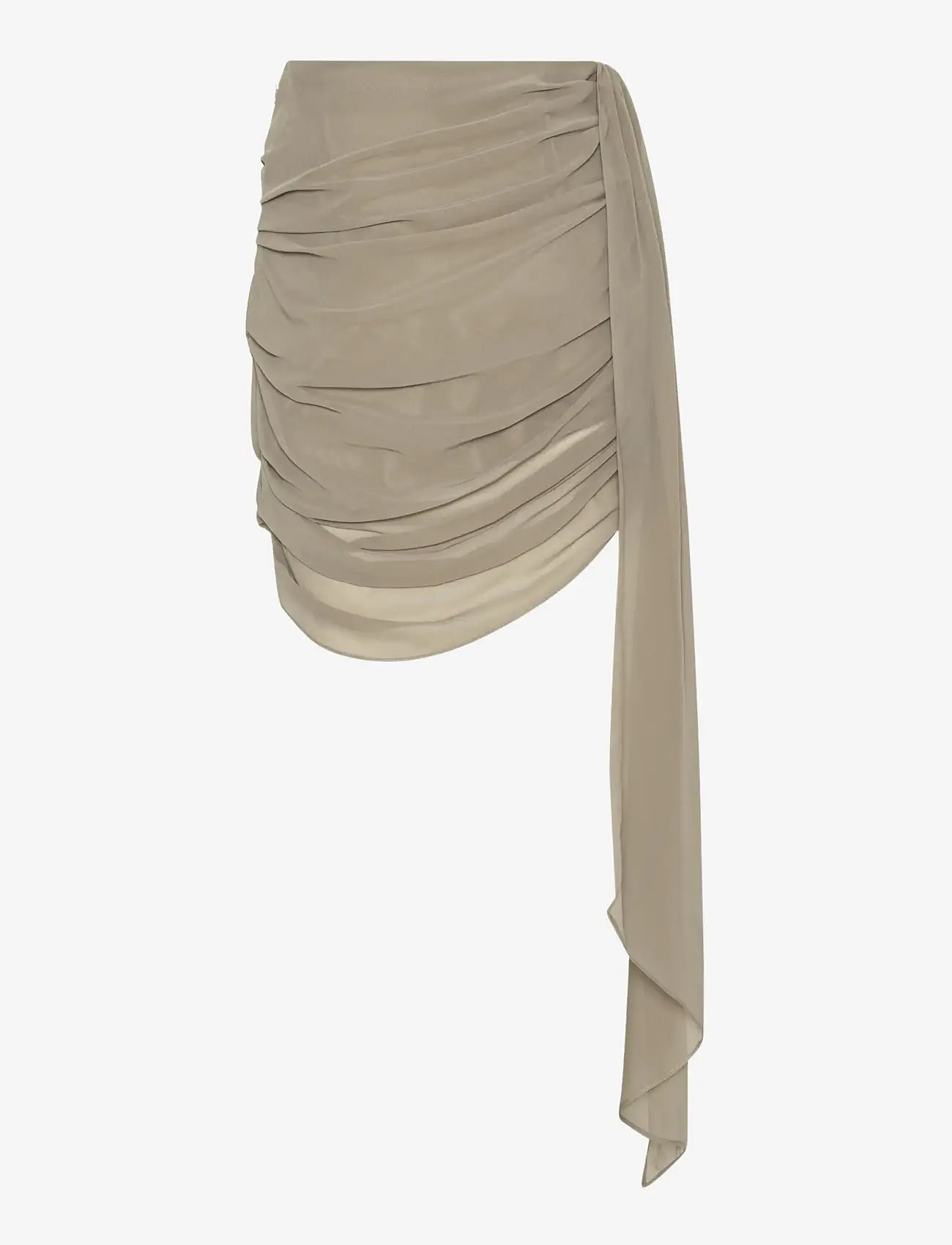 ROTATE - CHIFFON DRAPED SKIRT - short skirts - driftwood - 2