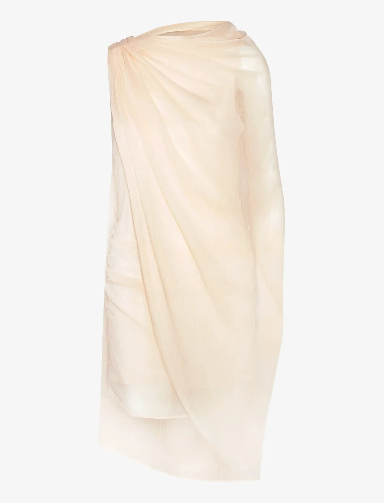 ROTATE Birger Christensen - CHIFFON MINI CAPE DRESS - festklänningar - vanilla cream - 1
