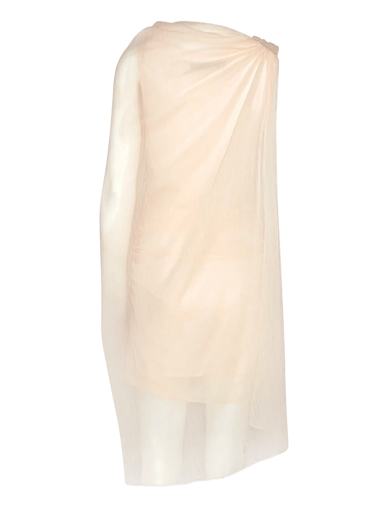 ROTATE Birger Christensen - CHIFFON MINI CAPE DRESS - festklänningar - vanilla cream - 2