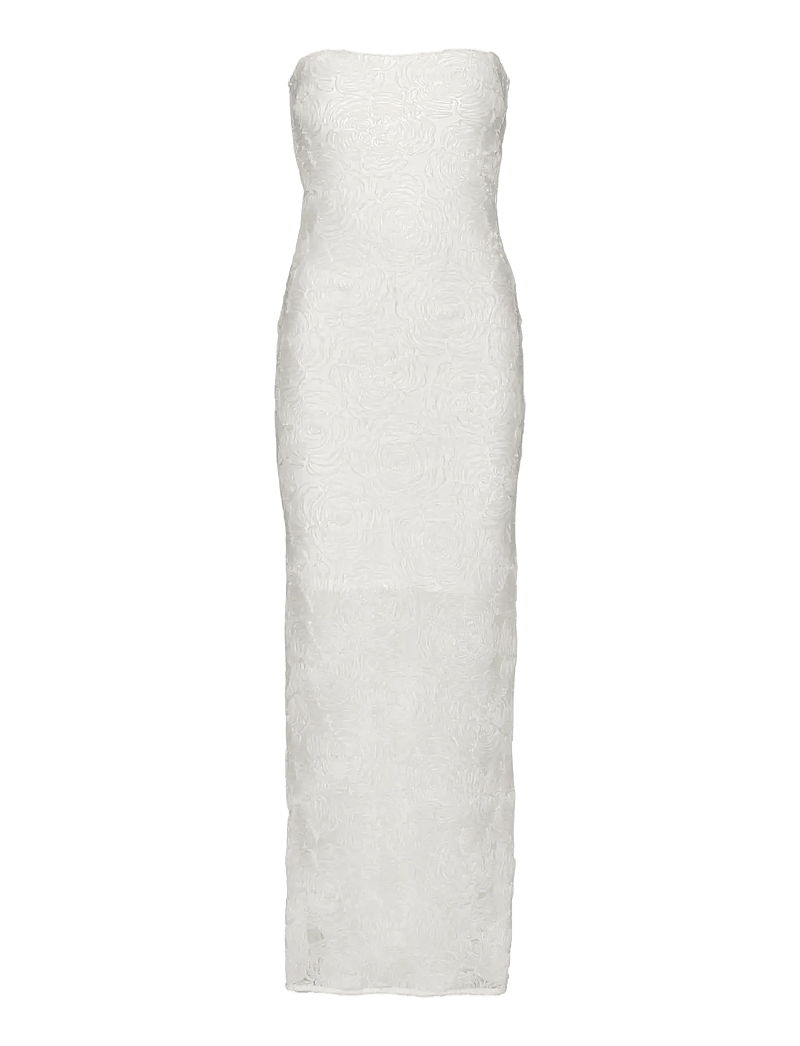 ROTATE Birger Christensen - MESH TUBE DRESS - evening dresses - egret - 1