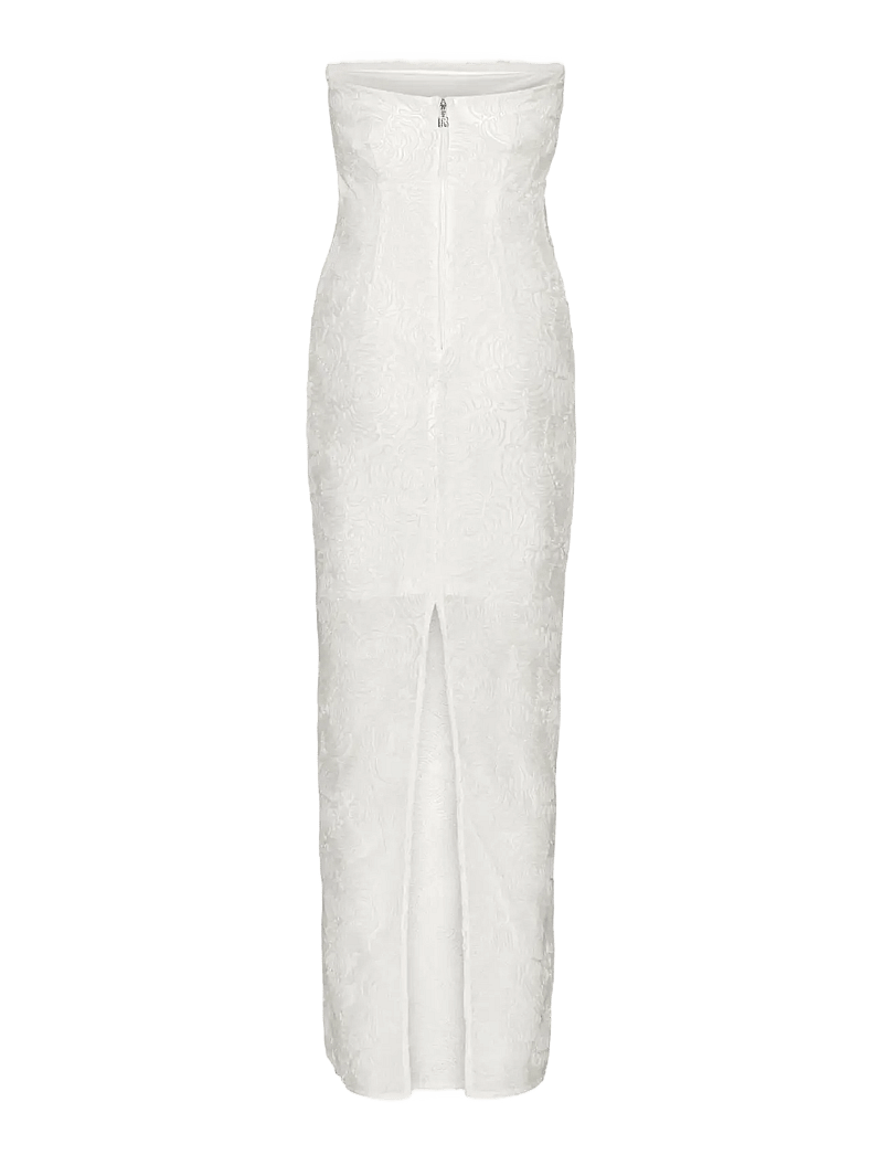 ROTATE Birger Christensen - MESH TUBE DRESS - evening dresses - egret - 2