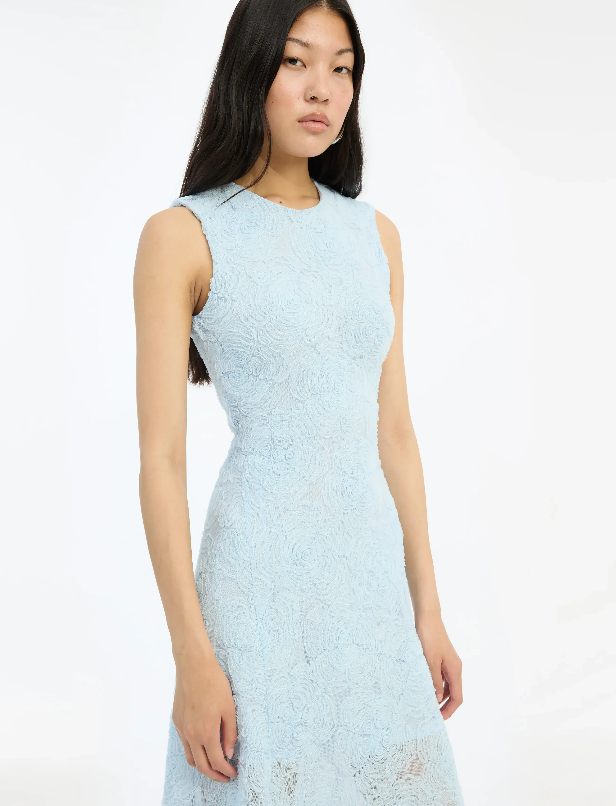 ROTATE - MESH MAXI DRESS - mežģīņu kleitas - plein air - 3