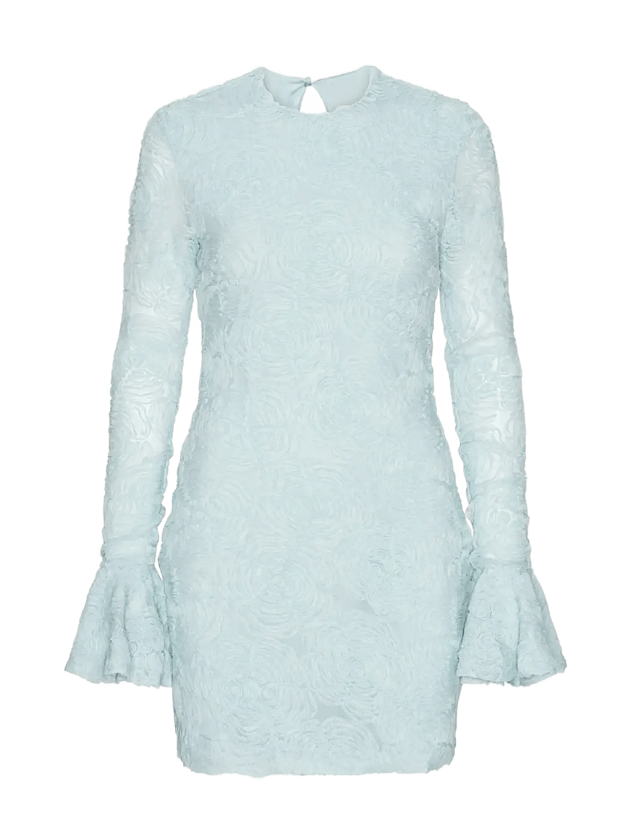ROTATE - MESH FRILL MINI DRESS - kurze kleider - plein air - 1