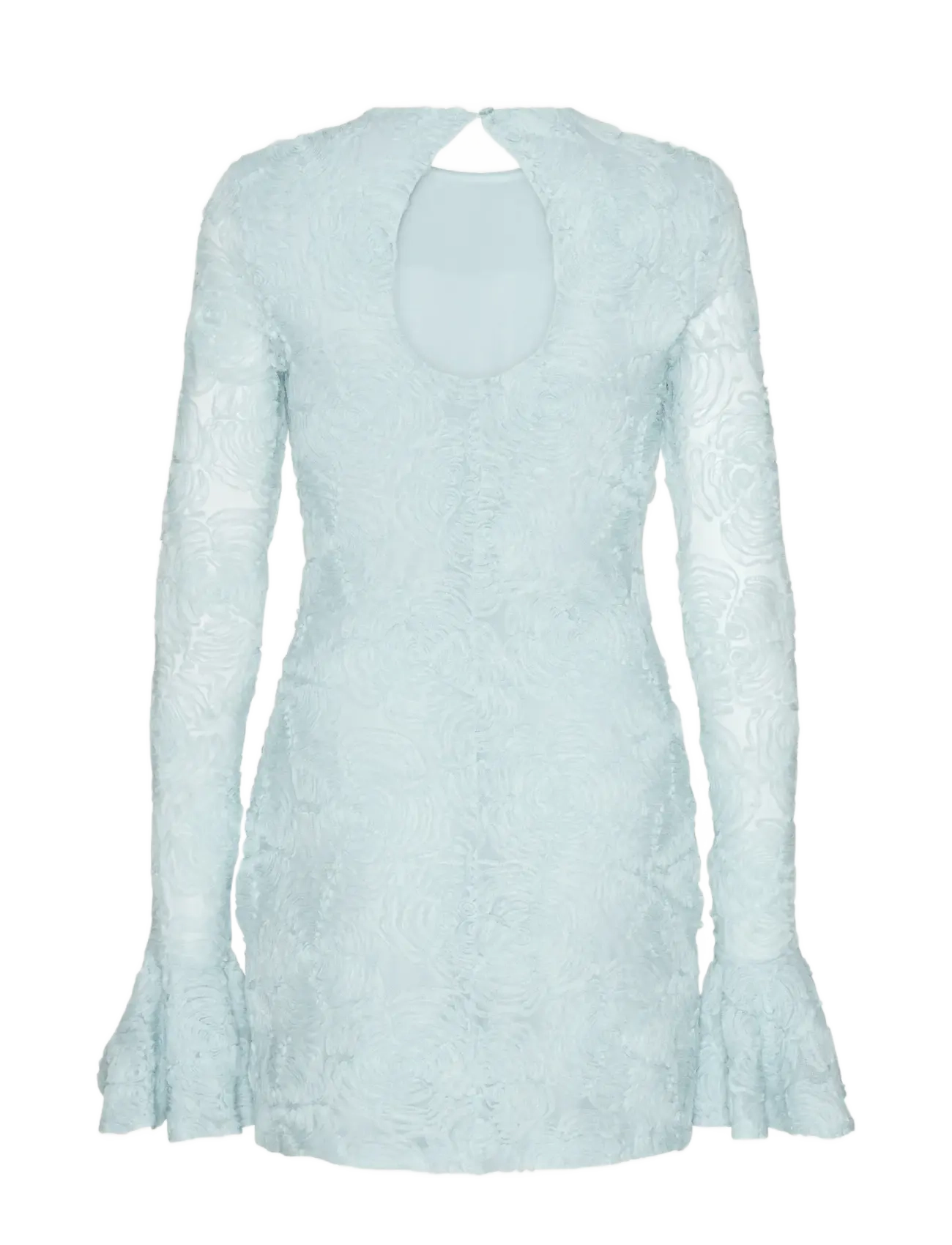 ROTATE - MESH FRILL MINI DRESS - kurze kleider - plein air - 2