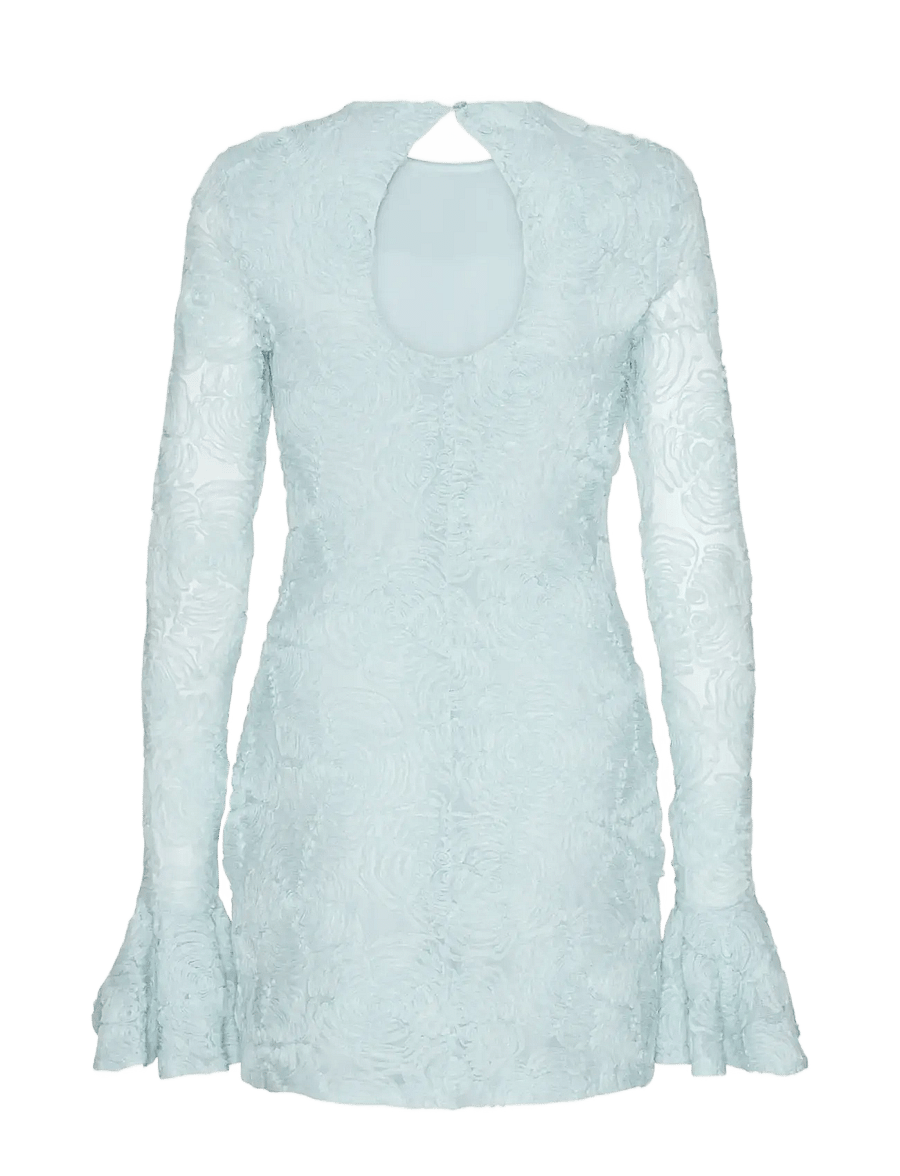ROTATE - MESH FRILL MINI DRESS - kurze kleider - plein air - 2