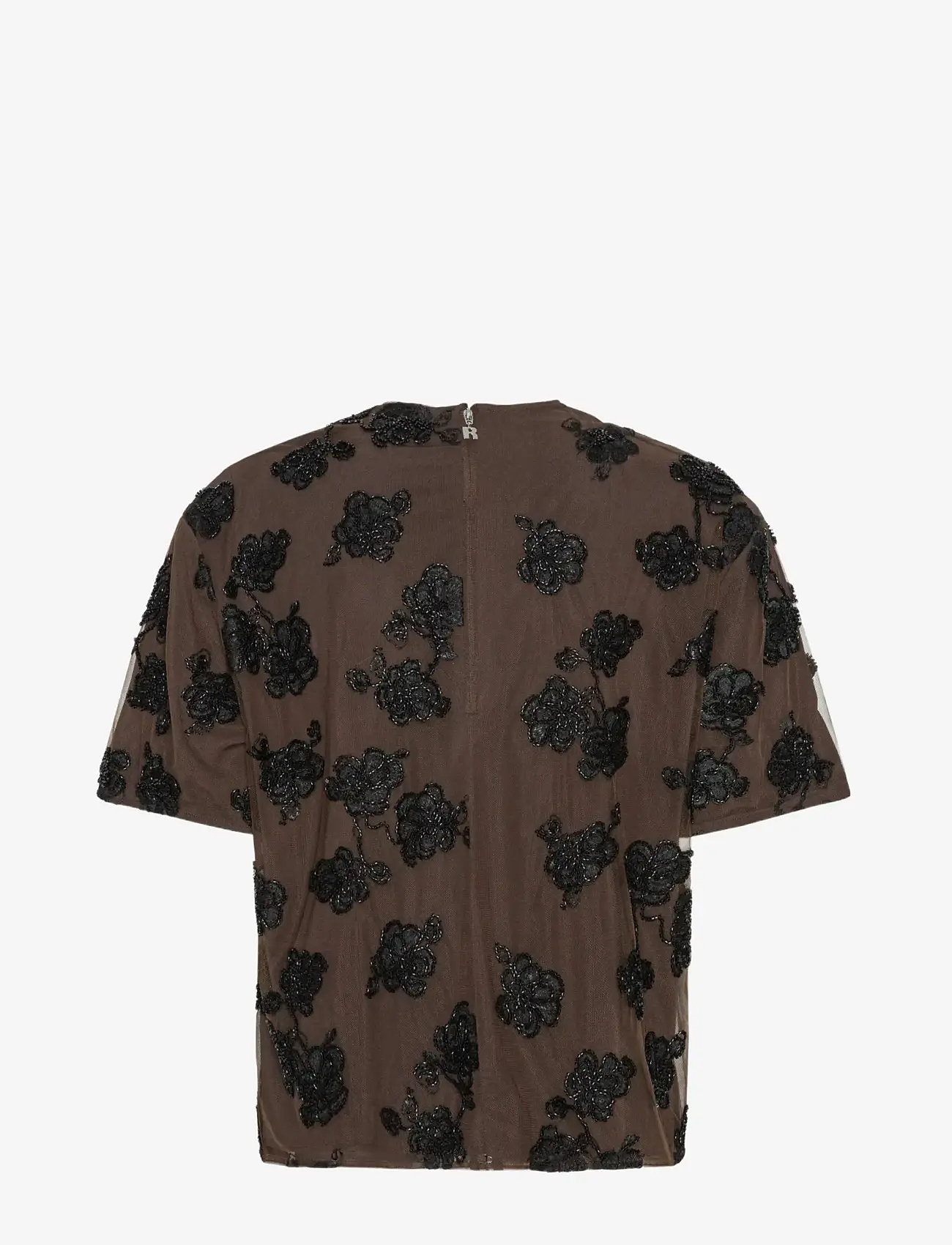 ROTATE Birger Christensen - BEADED OVERSIZED TOP - t-särgid - molÉ comb. - 2